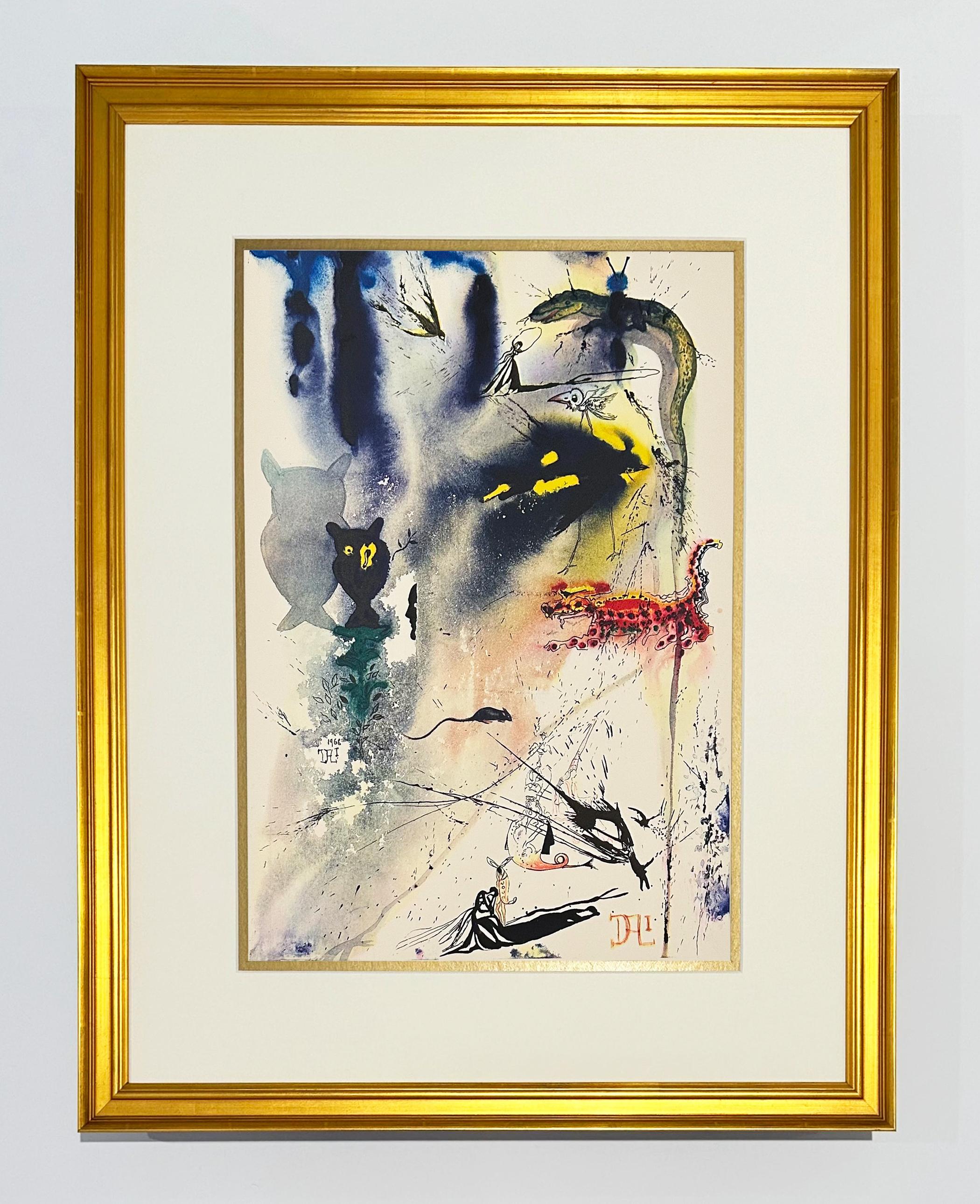 Una Carrera de Caucus y un Largo Cuento, de Alicia en el País de las Maravillas - Print de Salvador Dalí