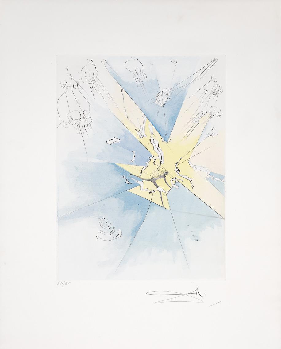 A Sensational Entry into the USA (Plate H), 1974 - Print by Salvador Dalí