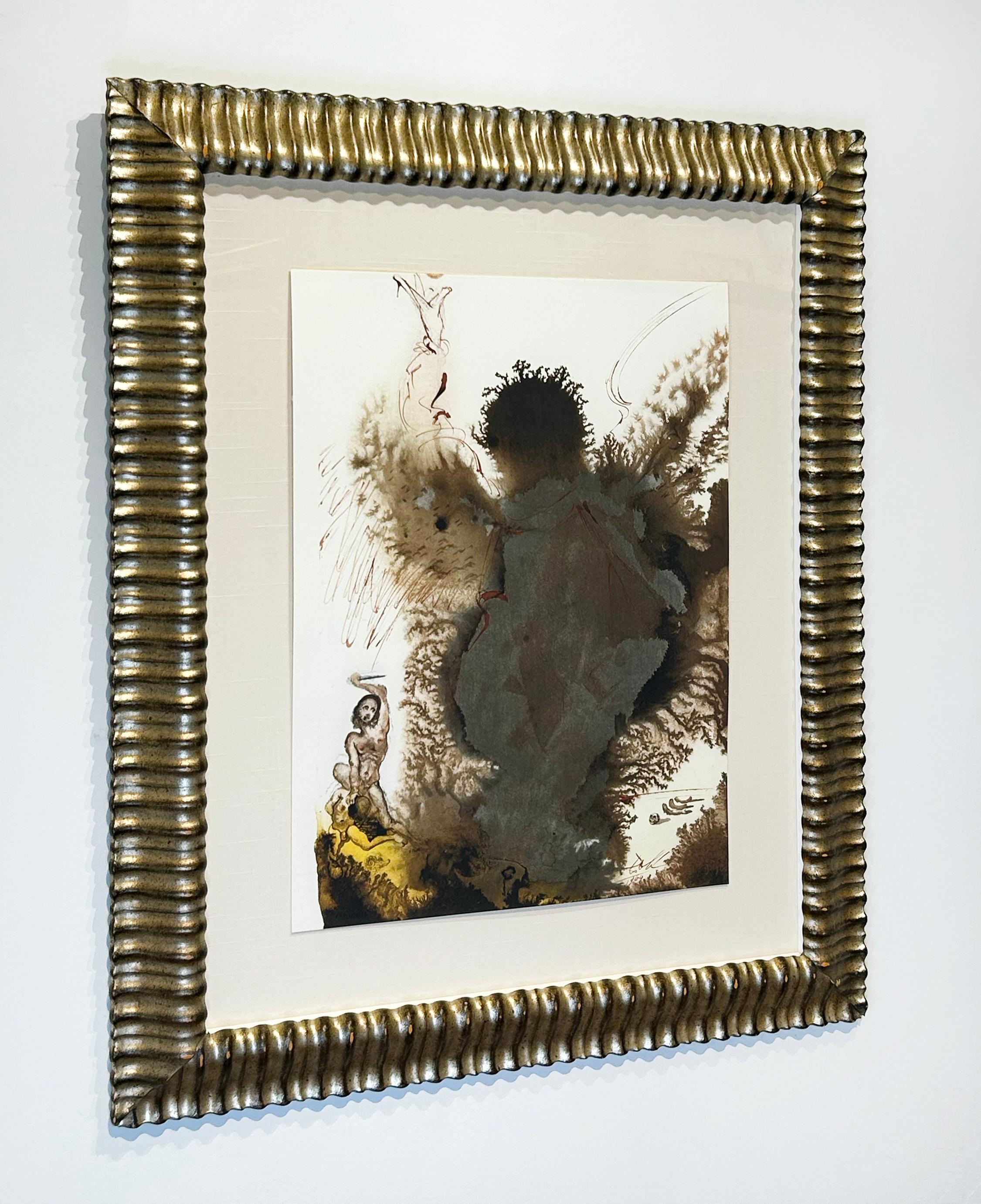 Artist:  Dali, Salvador
Title:  Abraham, Abraham! (Genesis 22:2)
Series:  Biblia Sacra 
Date:  1969
Medium:  Lithograph from original Gouache
Unframed Dimensions:  19