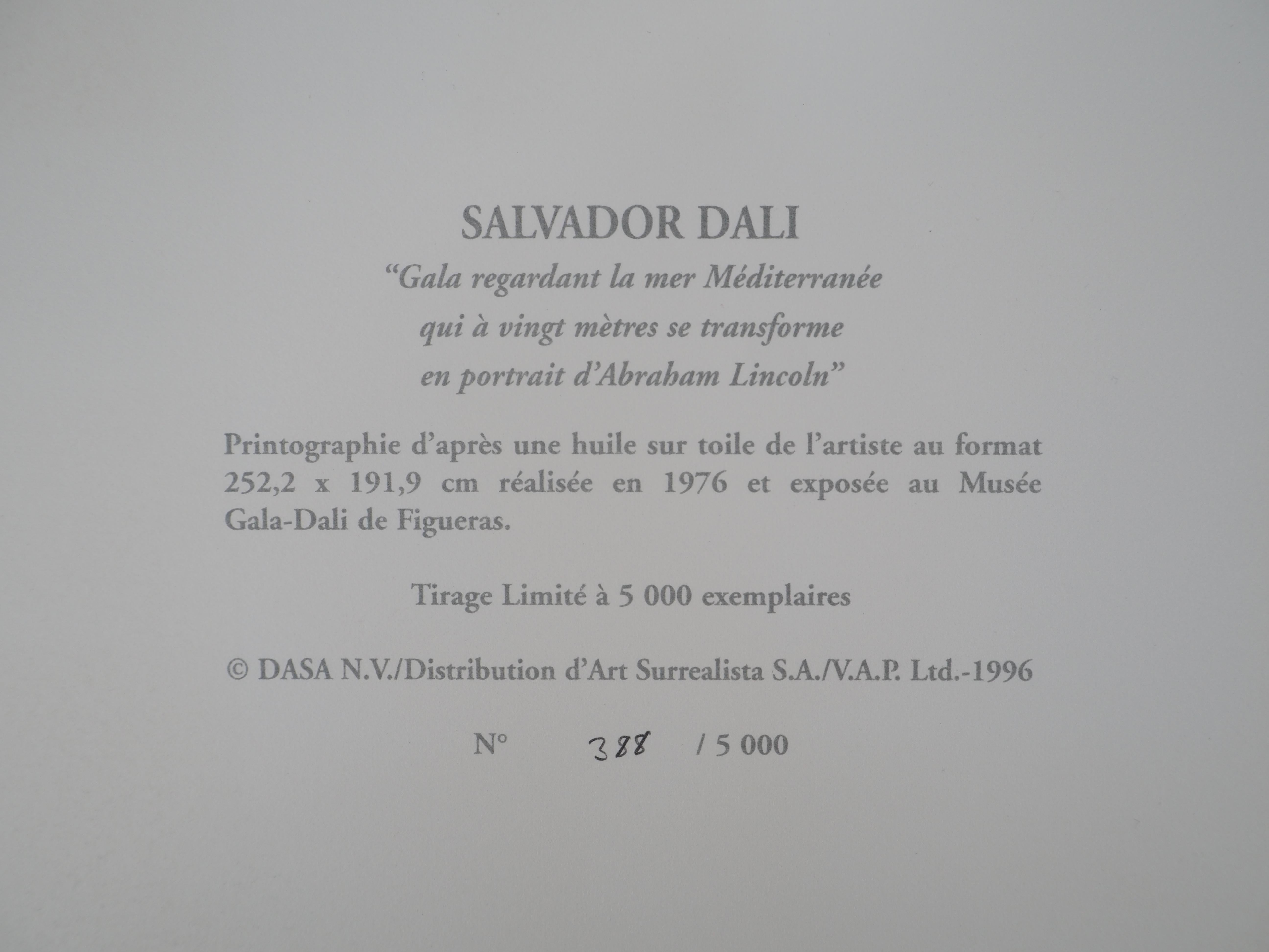 Abraham Lincoln : Gala regardant la mer Méditerranée - Lithographie 4