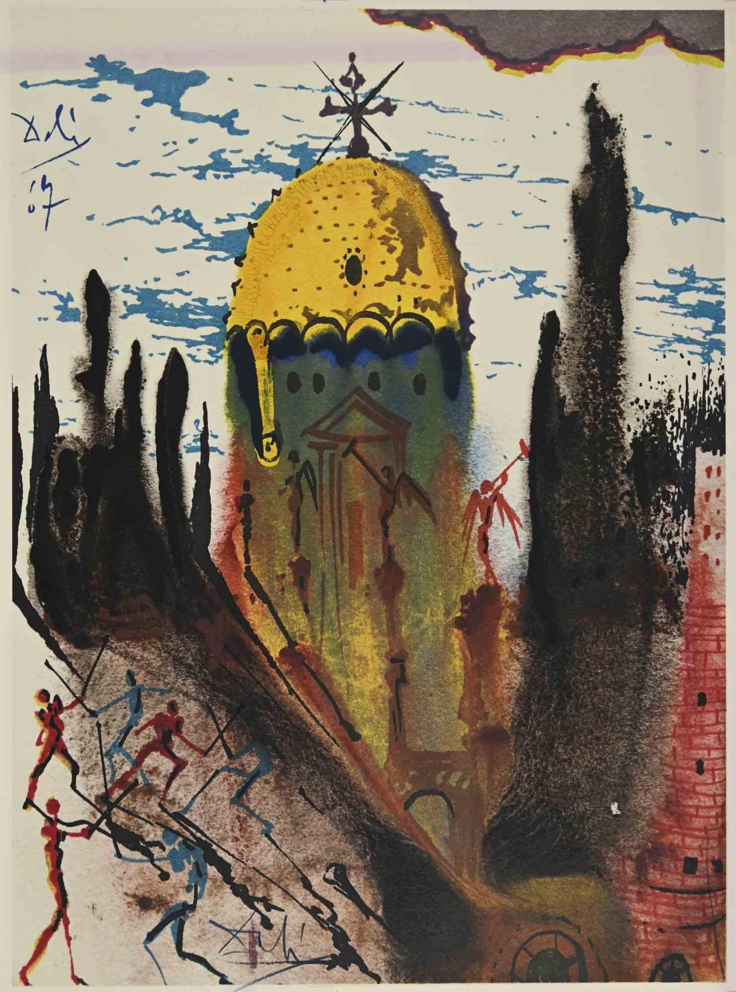 Salvador Dalí Print - Act I, Scene I From Romeo and Juliet-Original Lithograph-1975