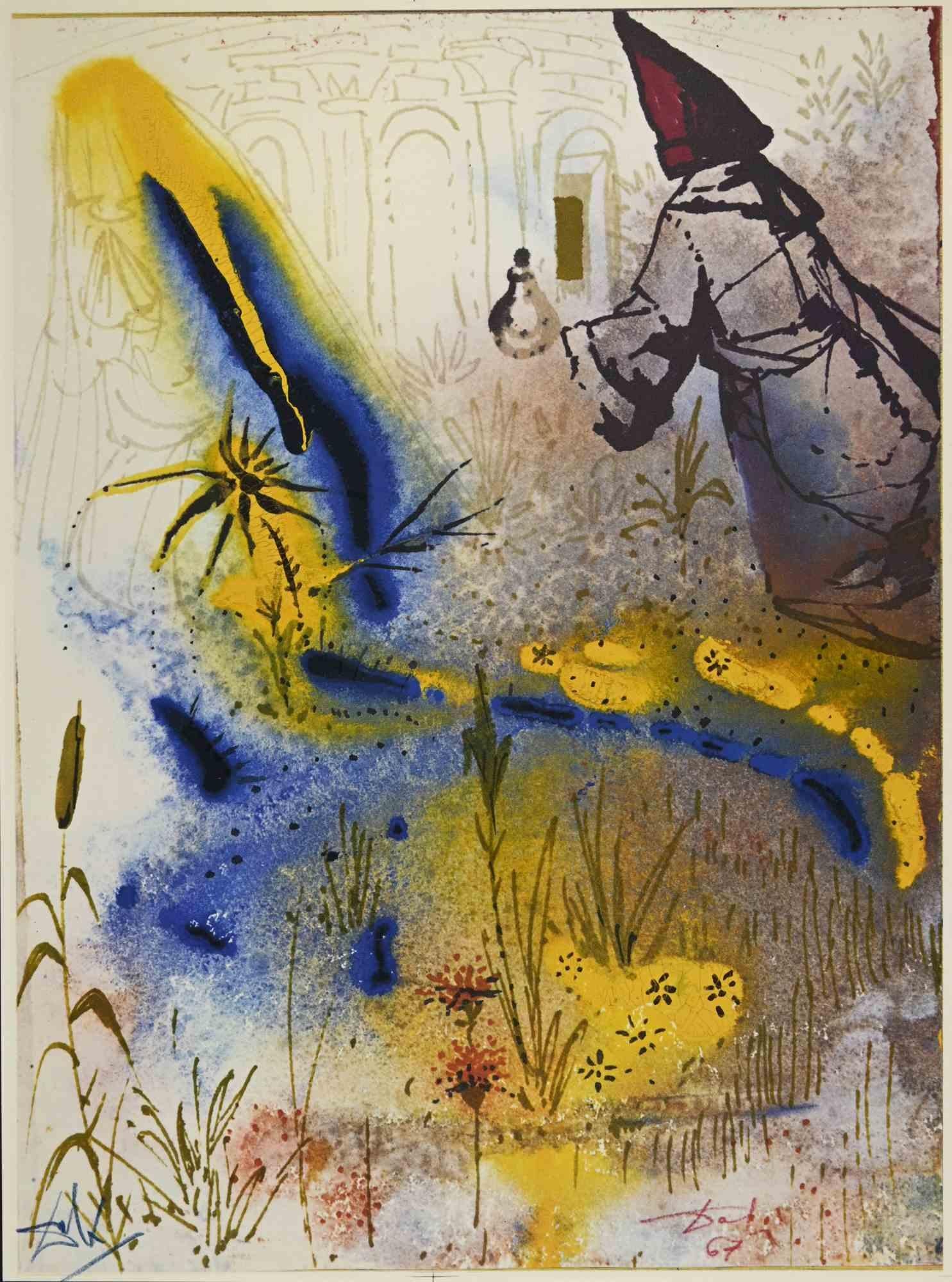 Salvador Dalí Print - Act II, Scene III From Romeo and Julie-Lithograph -1975