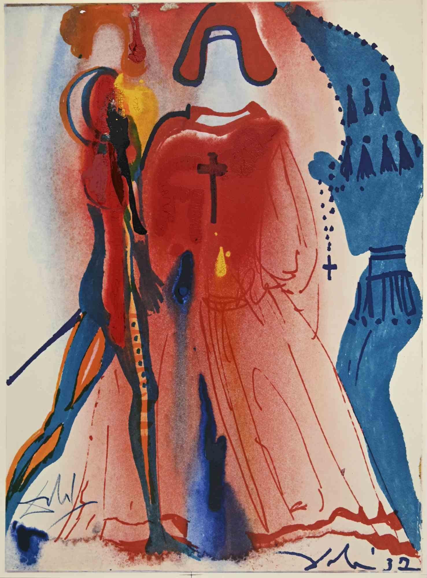 Salvador Dalí Print – Act III, Szene I aus Romeo und Juliet-Lithographie -1975