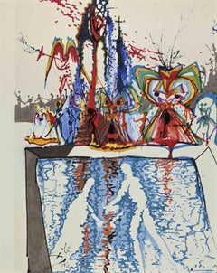 Act IV, Scène III de Romeo et Juliette  - Lithographie-1975