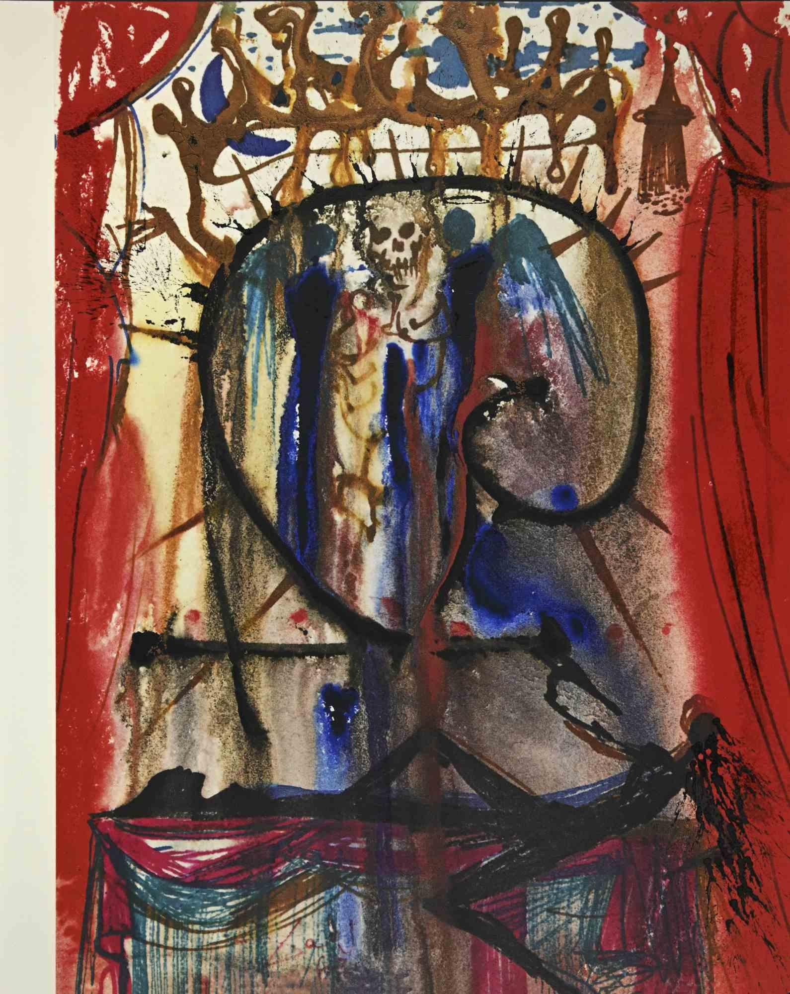 Salvador Dalí Print – Act V, Szene III - Von Romeo und Juliet - Lithographie-1975