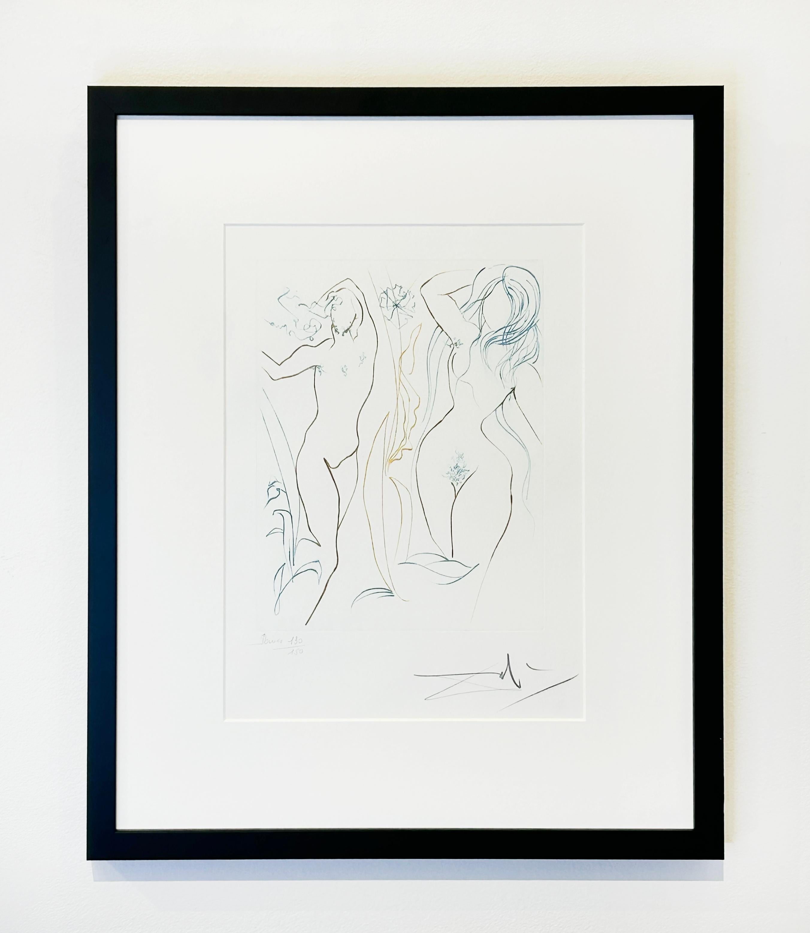 Adam and Eve - Surrealist Print by Salvador Dalí
