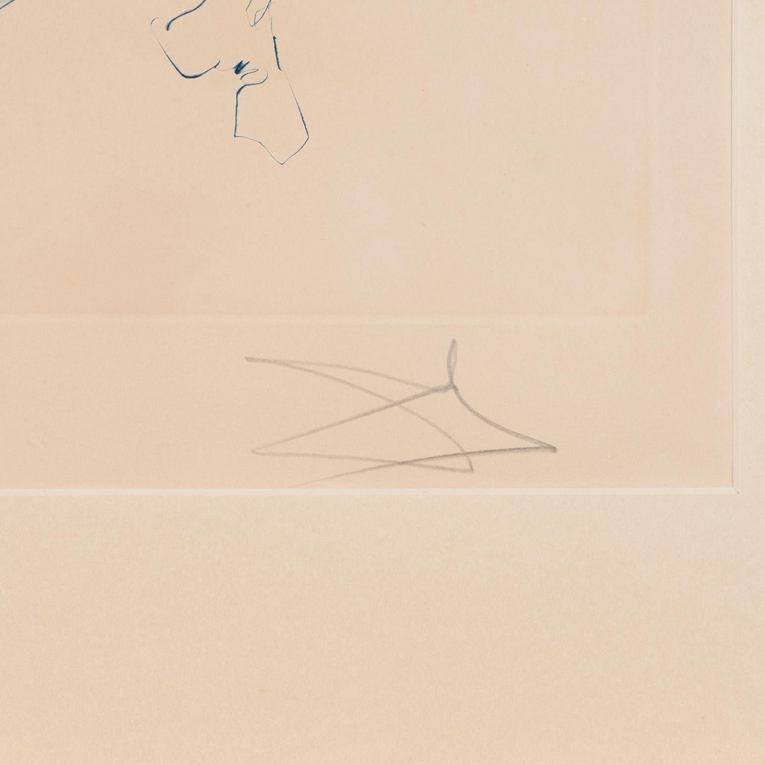 Adam and Eve - Beige Figurative Print by Salvador Dalí