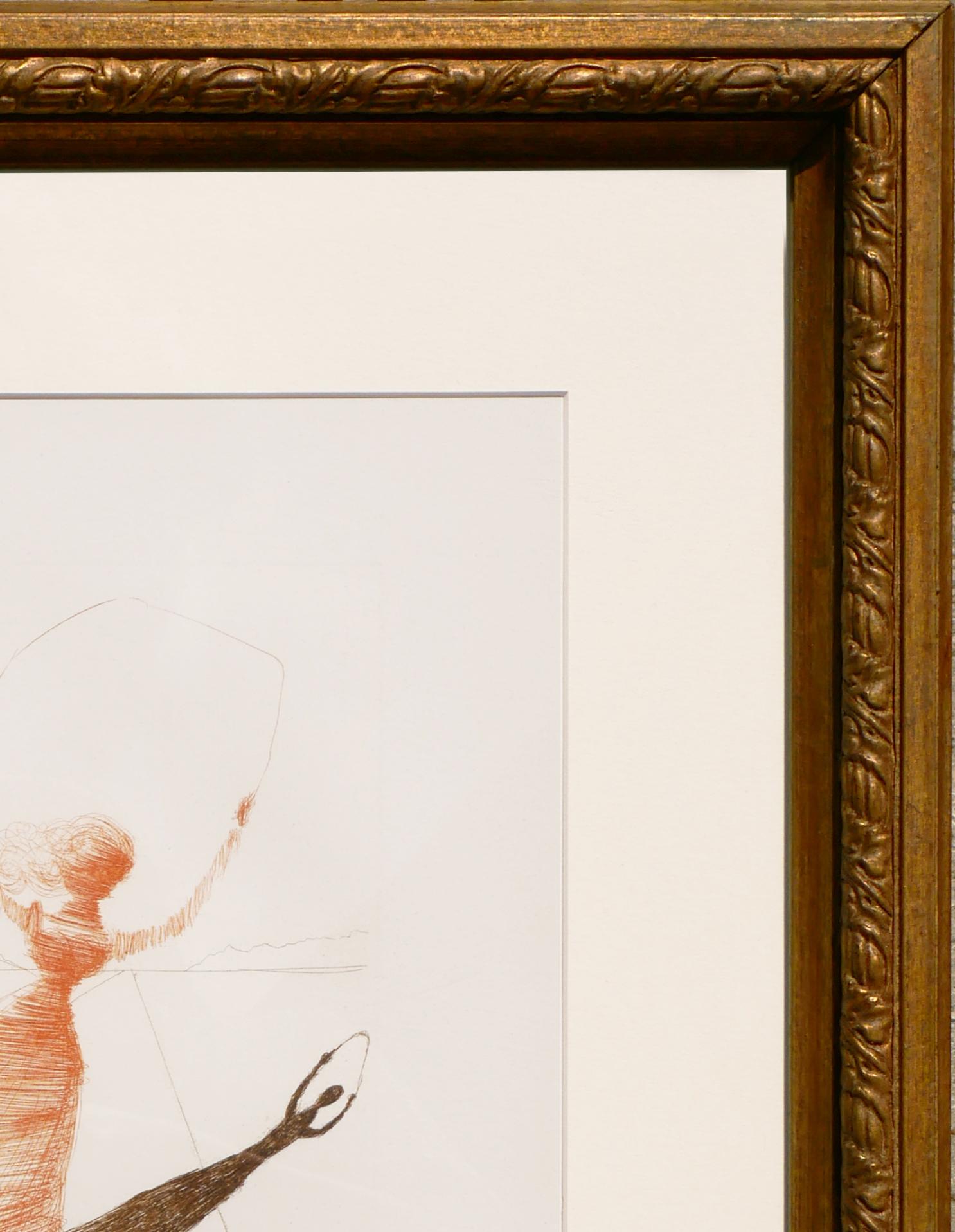 Les Aventures d'Alice au pays des merveilles Frontispice héliogravure surréaliste Ed. 25/100 - Beige Abstract Print par Salvador Dalí