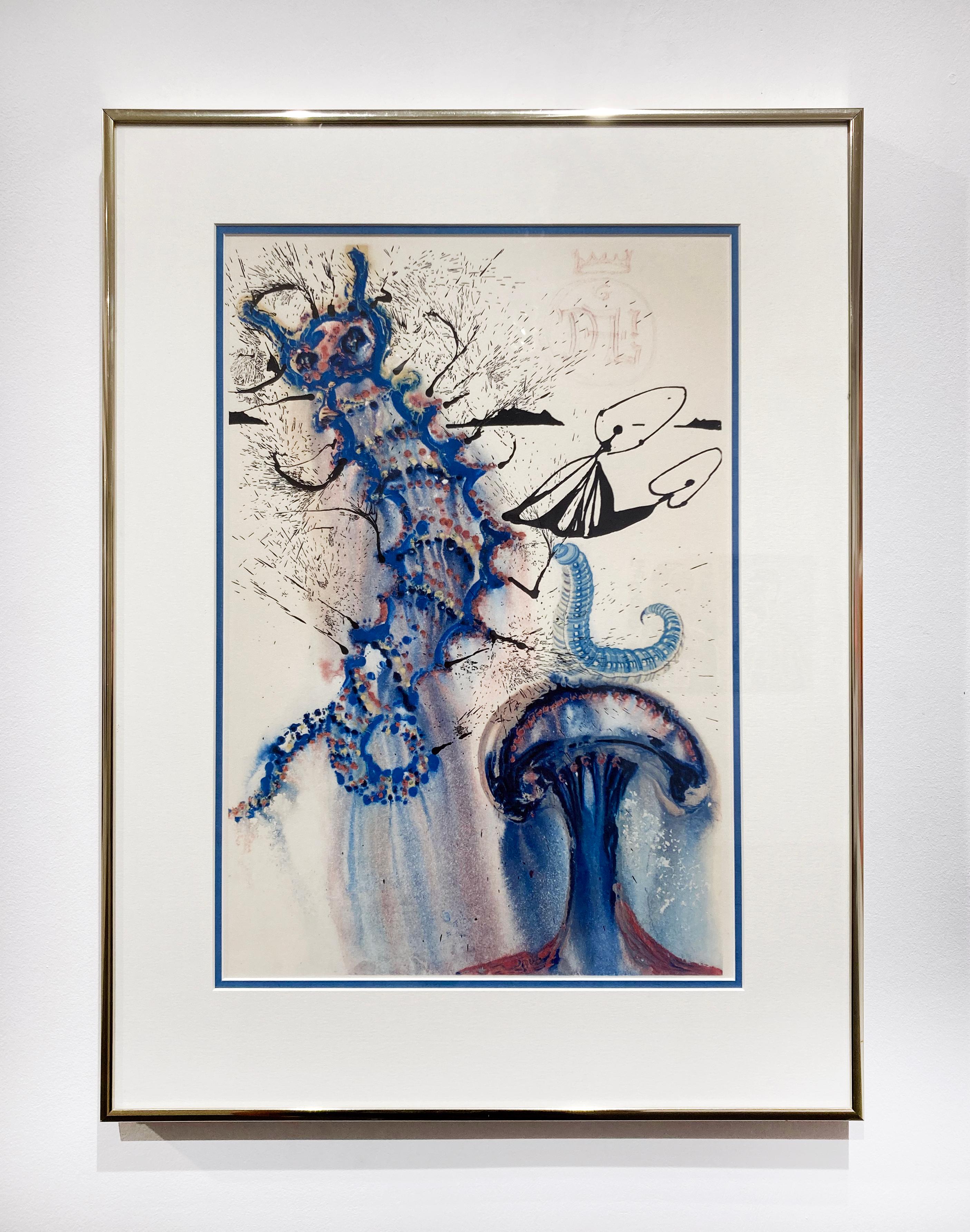 Advice From a Caterpillar - Surrealist Print by Salvador Dalí