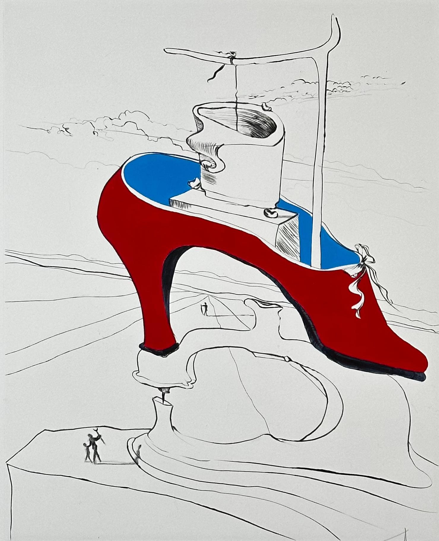 Nach 50 Jahren Surrealismus The Curse Conquered – Print von Salvador Dalí