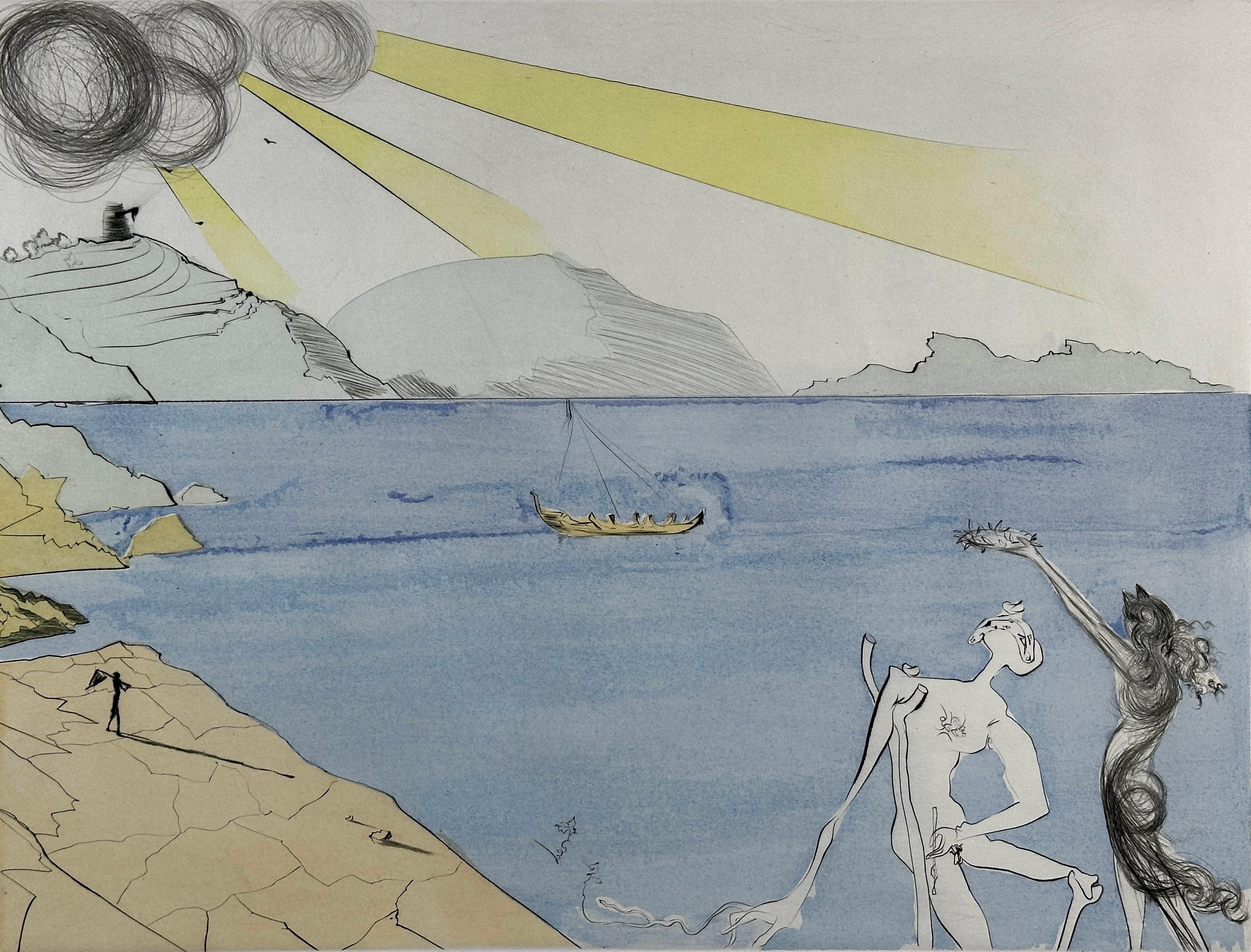 Dopo 50 anni di Surrealismo Gli allori della felicità - Print di Salvador Dalí