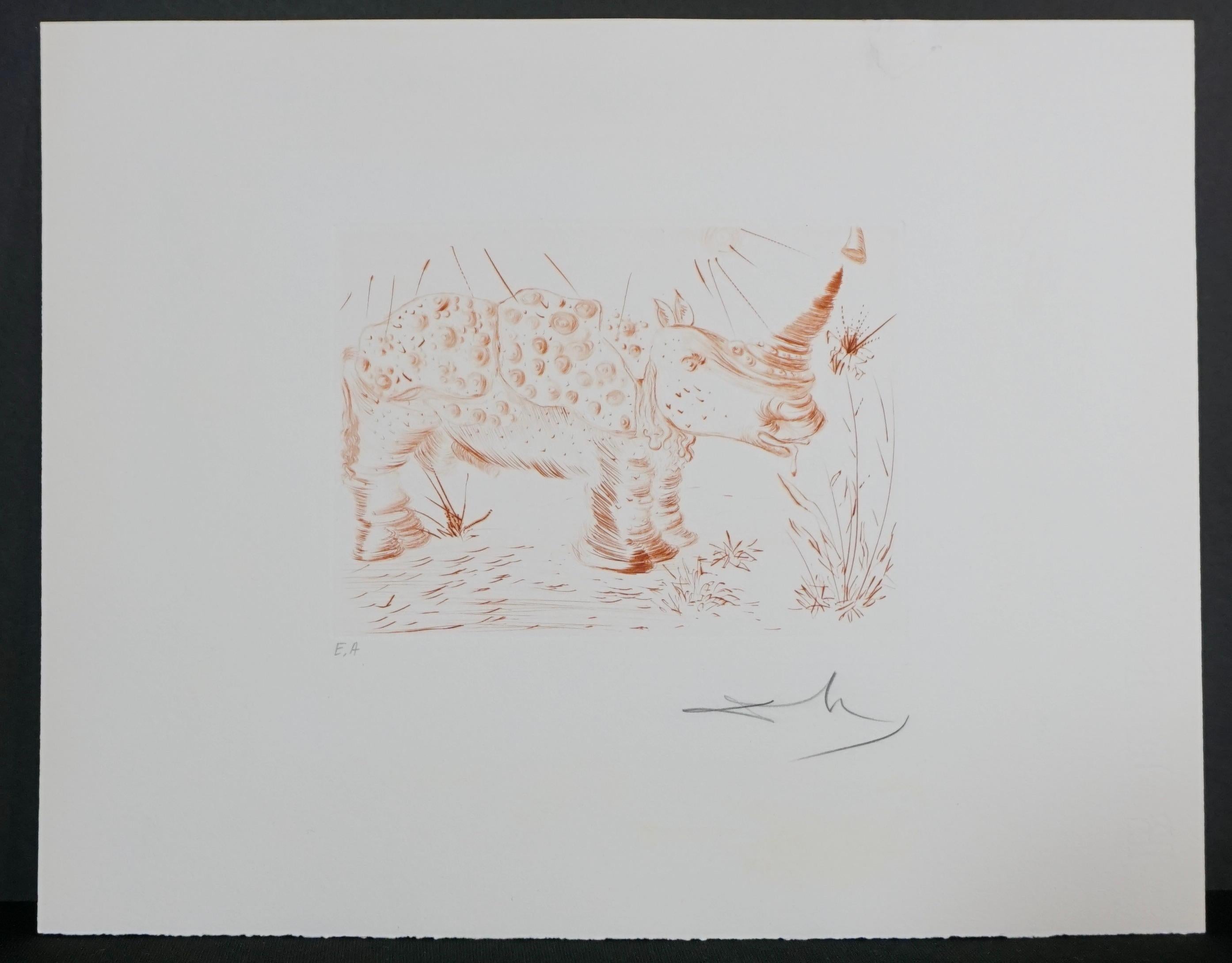 Salvador Dalí Animal Print - Album Rhinoceros