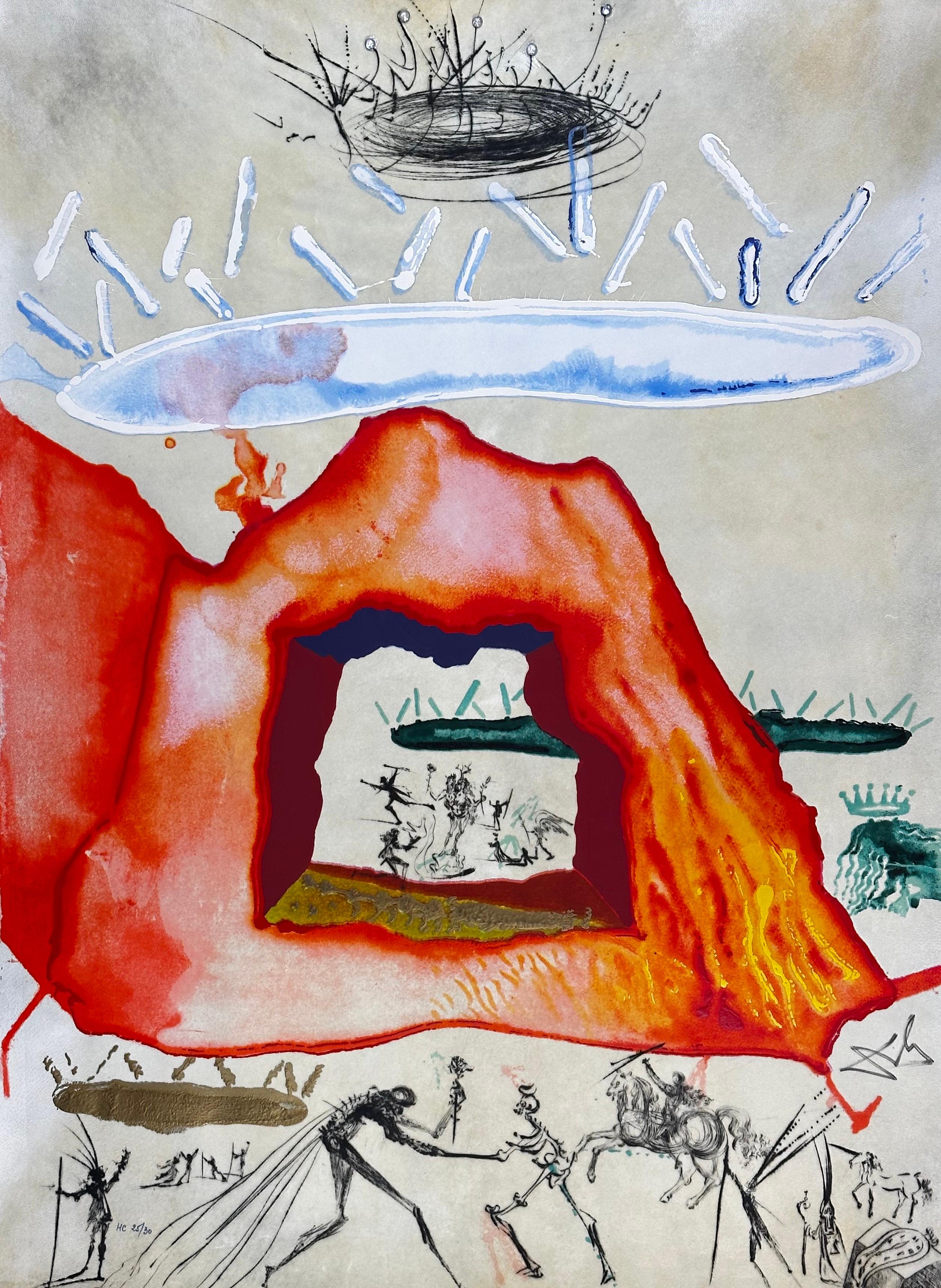 L'Alchimie des Philosophes La Crucible du Philosophe  - Print de Salvador Dalí
