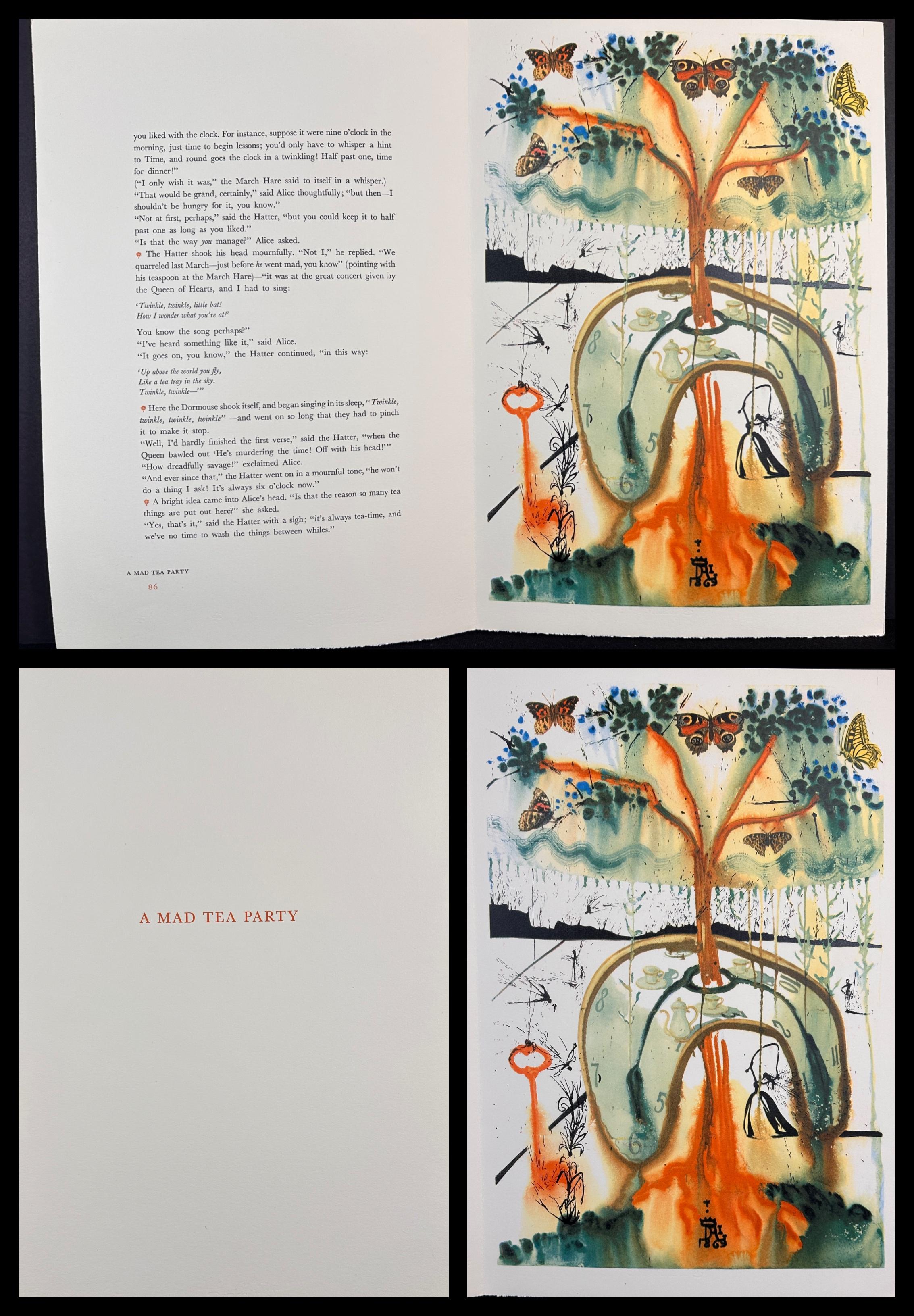 Alice in Wonderland Complete Suite - Gray Print by Salvador Dalí