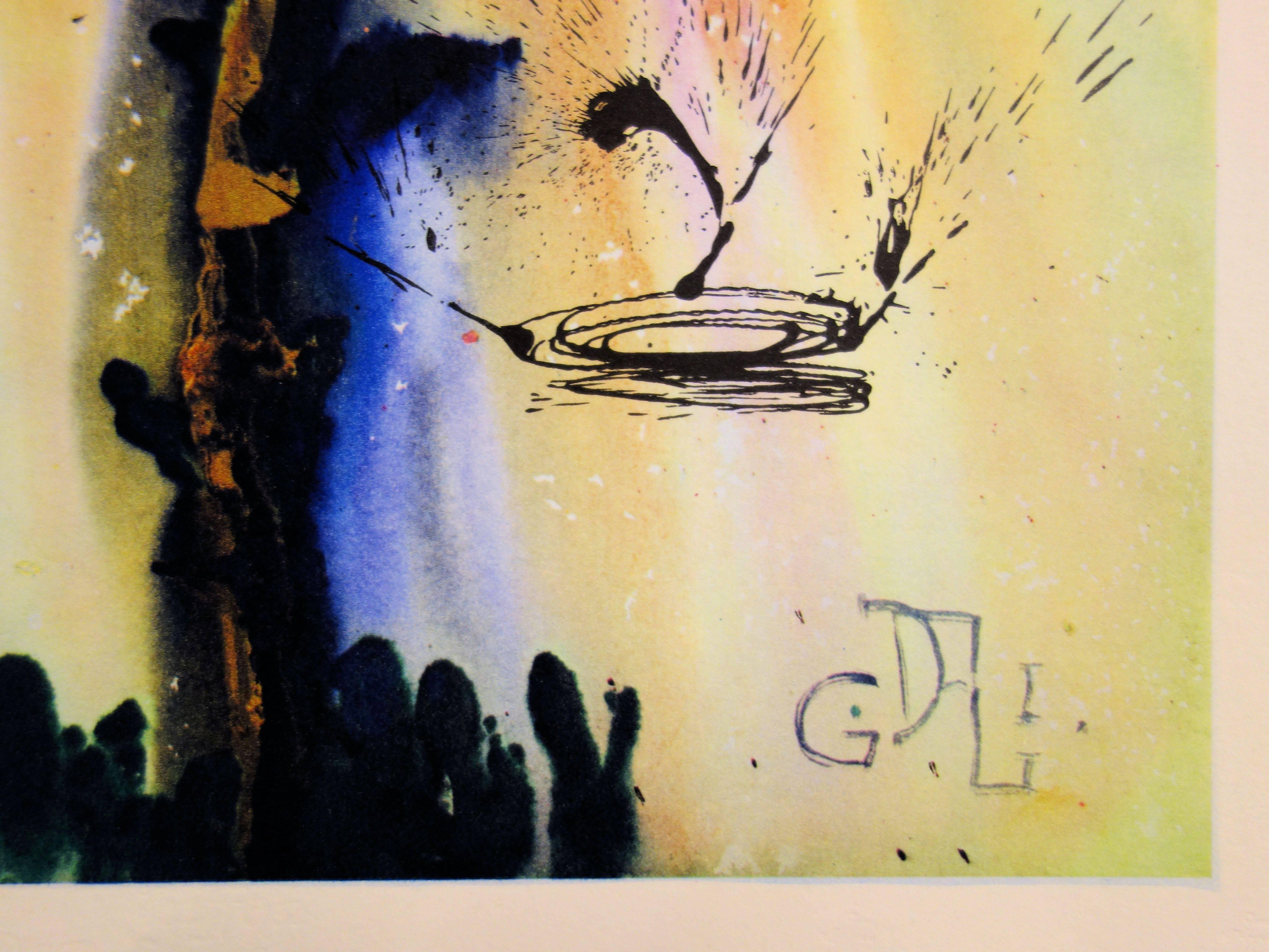 Alice im Wunderland: Schwein und Pfeffer – Heliogravur und Holzschnitt – Print von Salvador Dalí
