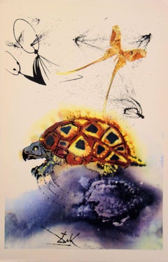Vintage Alice in Wonderland : The Mock Turtle's story  - Heliogravure and woodcut print