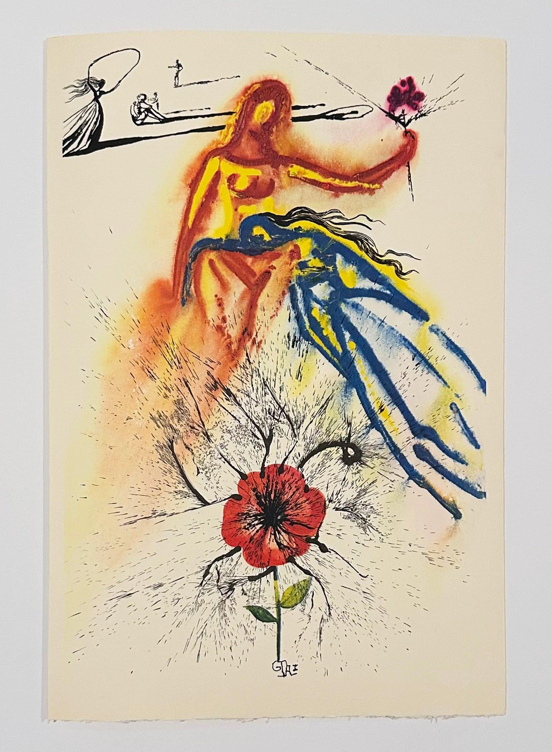 Pruebas de Alicia, de Alicia en el País de las Maravillas - Abstract Print Beige de Salvador Dalí