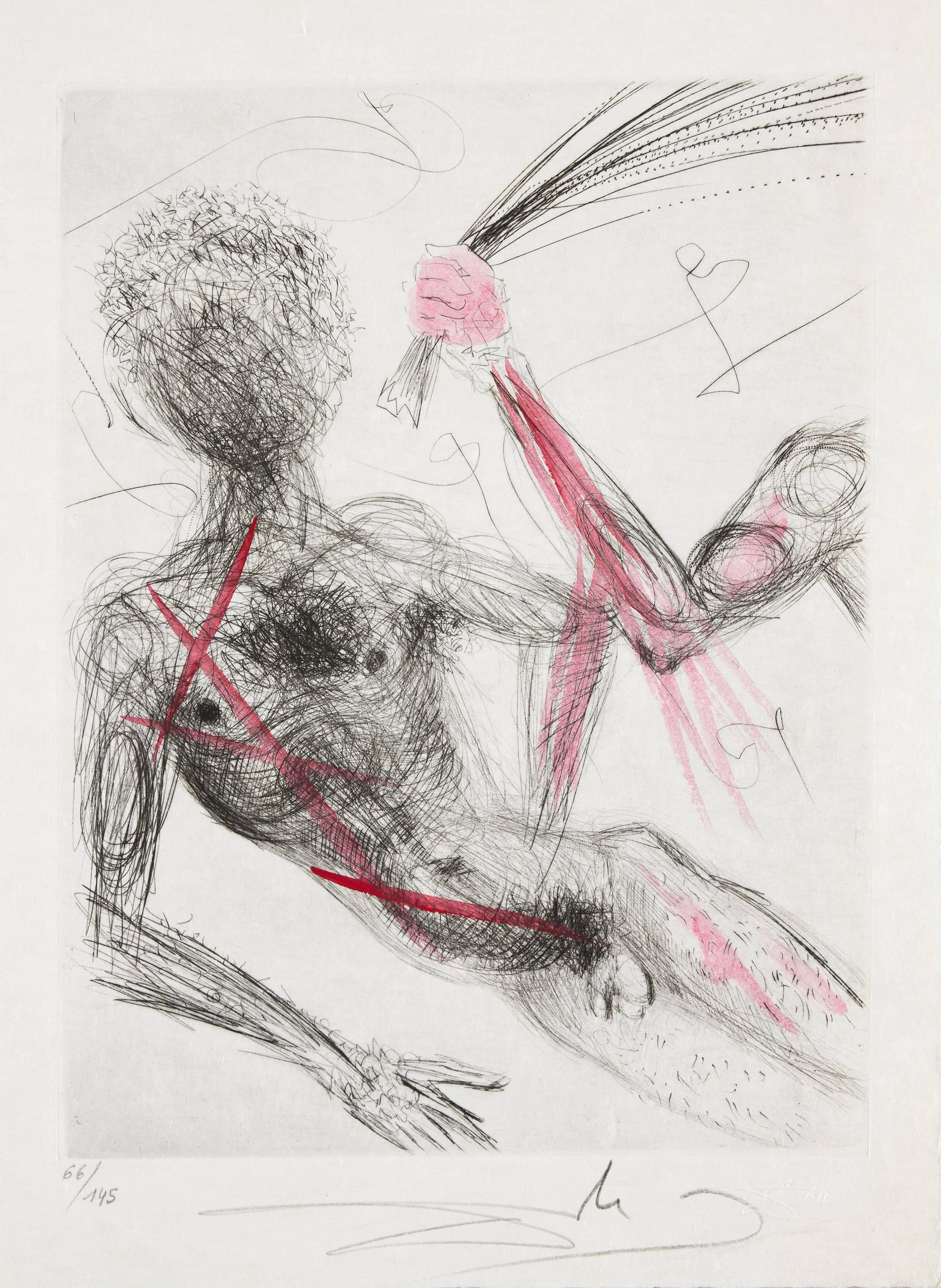 Allée des Verges - Gray Print by Salvador Dalí