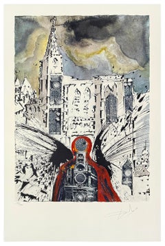 Alsace, lithographie signée à la main, tirage de 300 exemplaires, authentifiée par Frank Hunter, 1969
