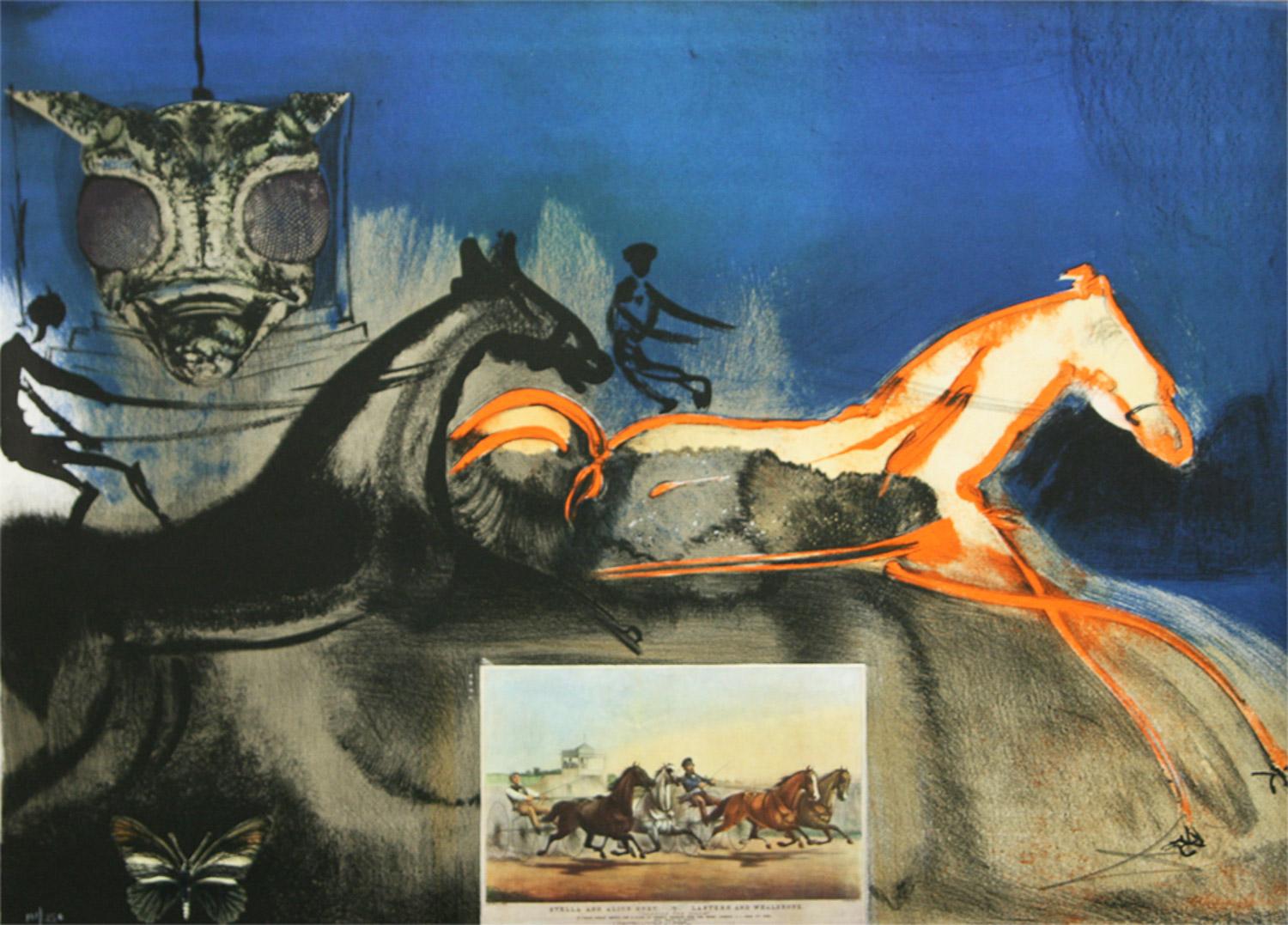 American Trotting Horse No II  from Currier & Ives suite by Salvador Dali