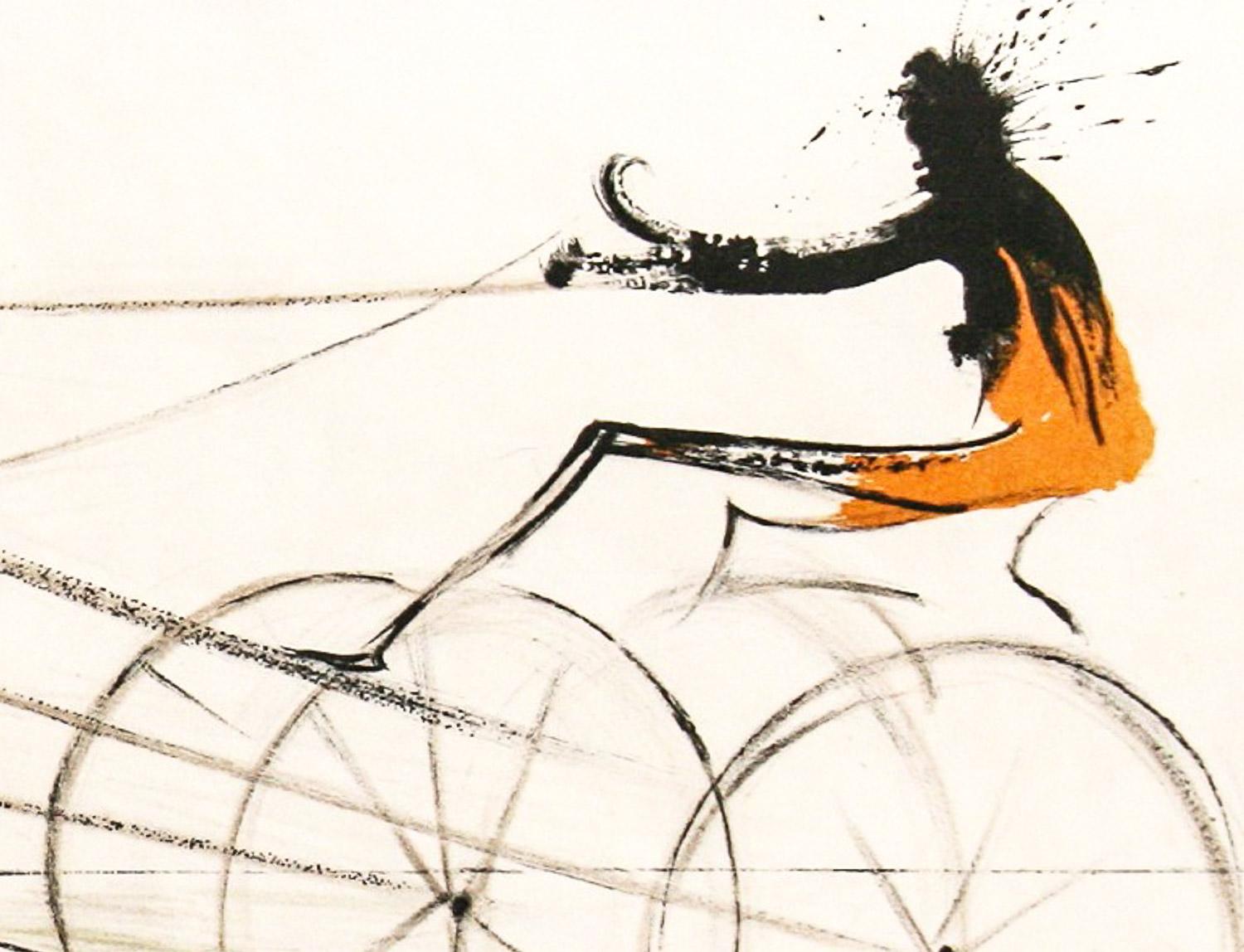 amerikanische Trotting-Pferde Nr. I (Surrealismus), Print, von Salvador Dalí