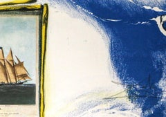 Scena di yachting americano Salvador Dalì Serie Currier & Ives  litografia 1971