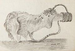 Andre Breton Le Tamanoir, surrealistische Radierung von Salvador Dali
