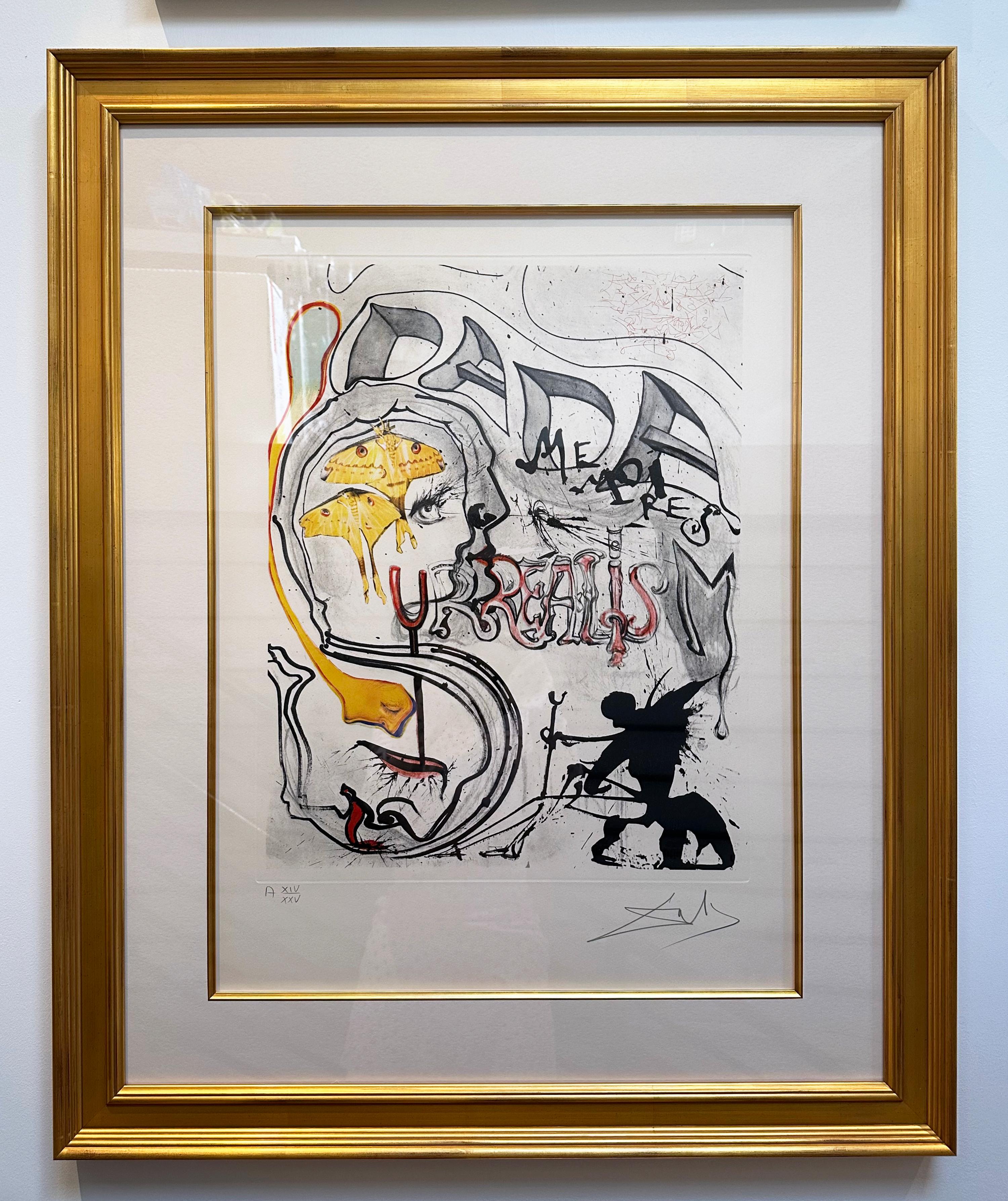 Angel of Dada Surrealism, from 1971 Memories of Surrealism - Print by Salvador Dalí