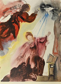 Annunciation of Mary - Lithographie - 1964