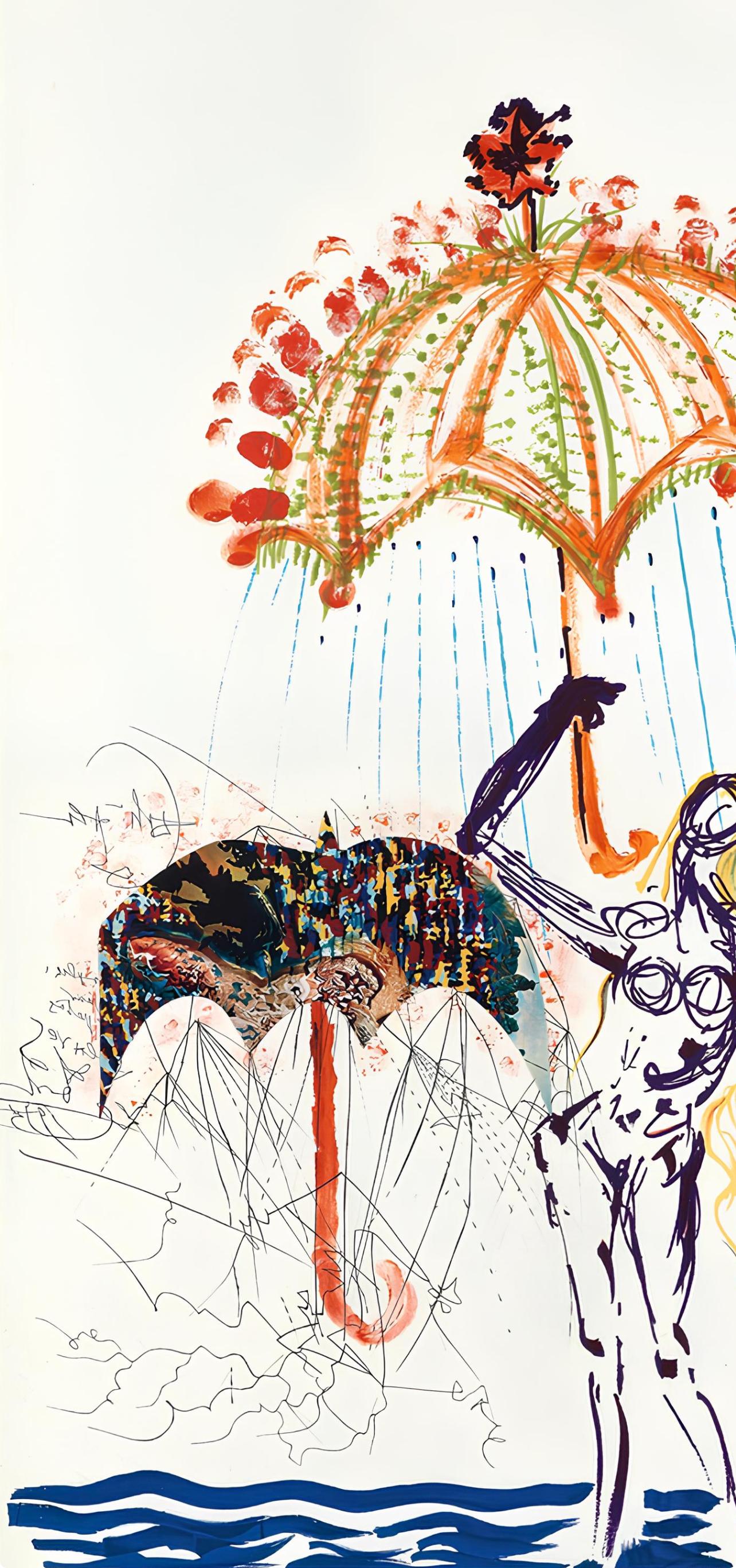 Antiombrelle à atomiseurs de liquides (Michler/Löpsinger 822-831; Field 75-13) - Print de Salvador Dalí