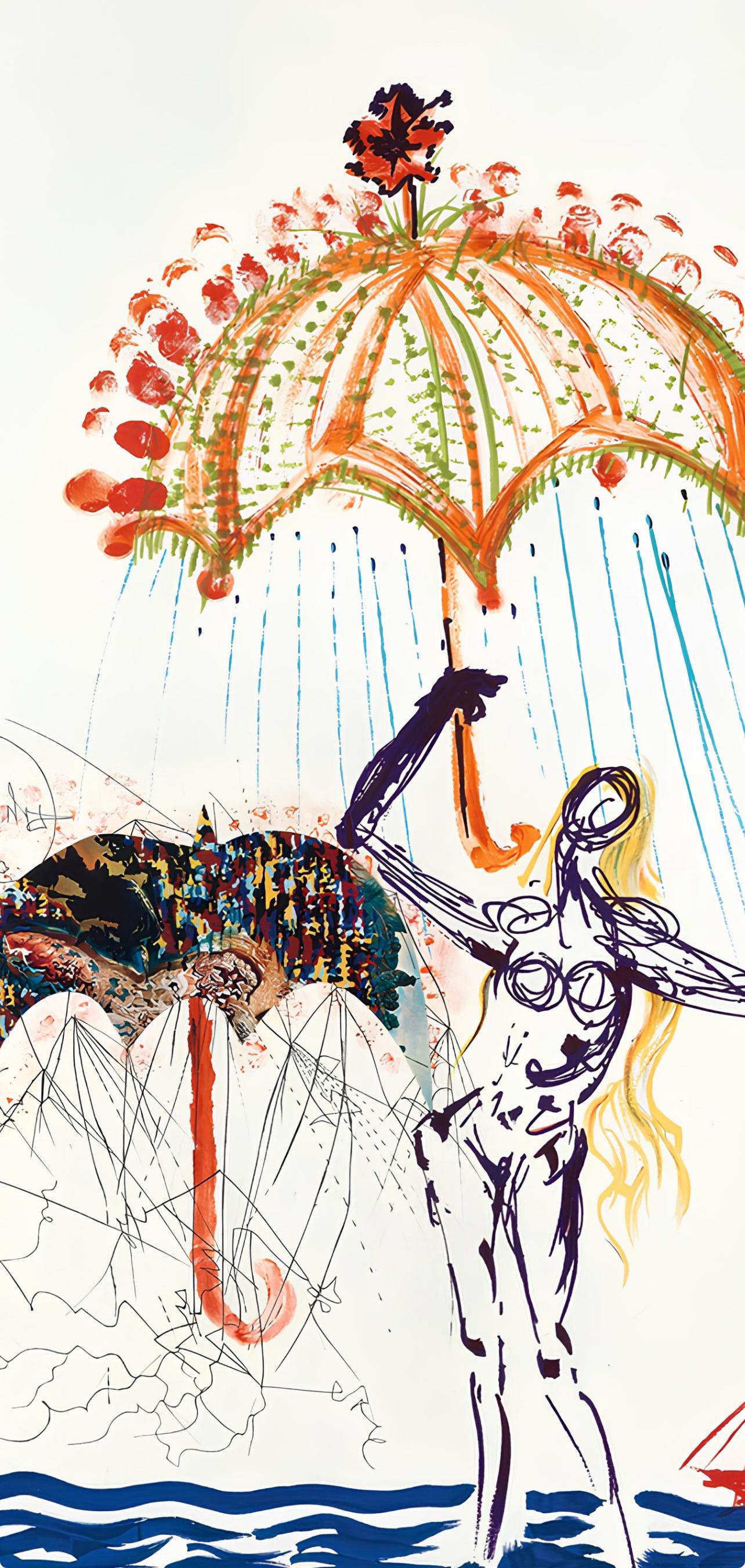 Antiombrelle à atomiseurs de liquides (Michler/Löpsinger 822-831; Field 75-13) - Print Surrealista de Salvador Dalí