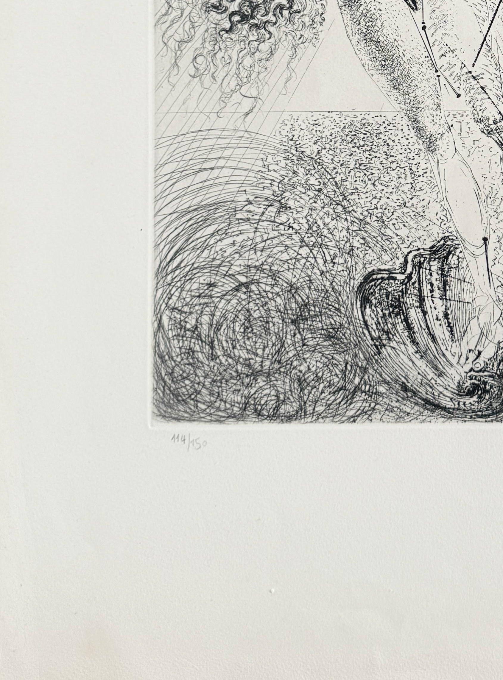 Afrodite - Print Grigio di Salvador Dalí