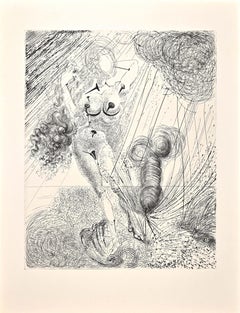 Vintage Aphrodite - Héliogravure and Drypoint attr. to Salvador Dali - 1963