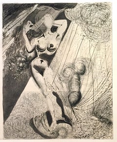Aphrodite -  Héliogravure and Drypoint attr. to Salvador Dali - 1963