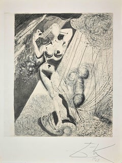 Aphrodite - Original Héliogravure and Drypoint attr. to Salvador Dali - 1963