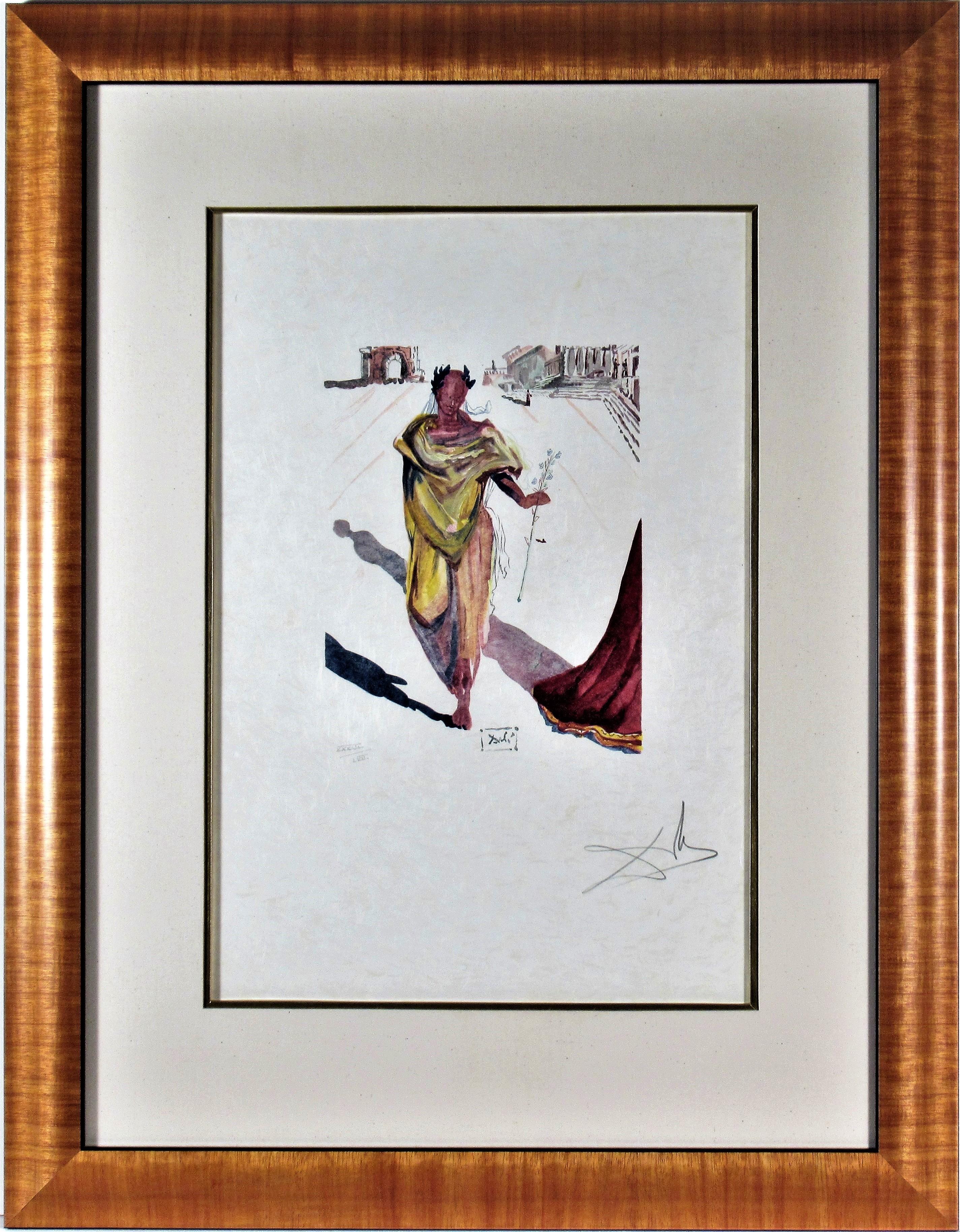 Salvador Dalí Print - "Apollon" from the suite "lArt d'Aimer d'Ovide" 
