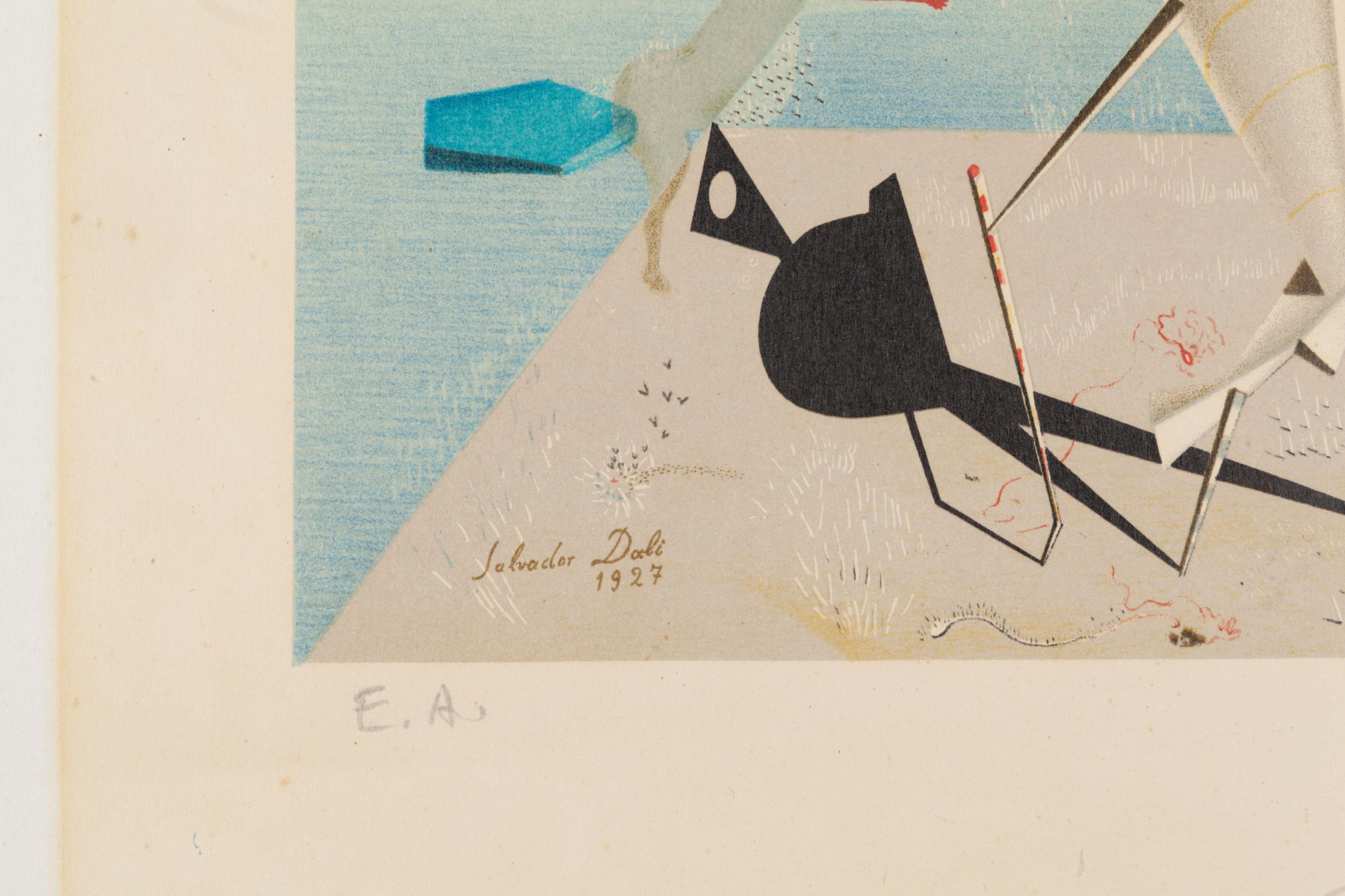 Apparatus and Hand - Print by Salvador Dalí