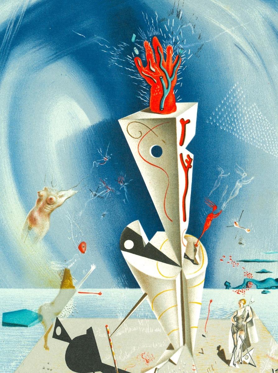 Salvador Dalí Print - Appareil et Main - Lithograph after Salvador Dalì - 1974