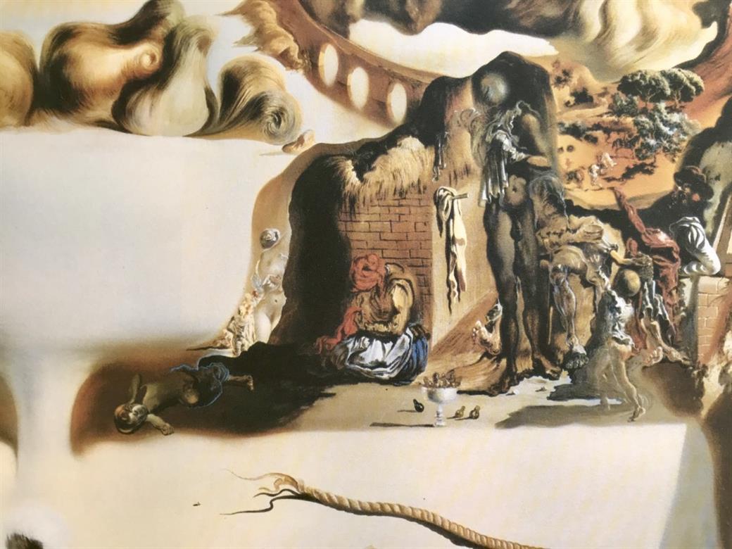 Apparition d'un visage et d'un compotier sur une plage - Print by Salvador Dalí