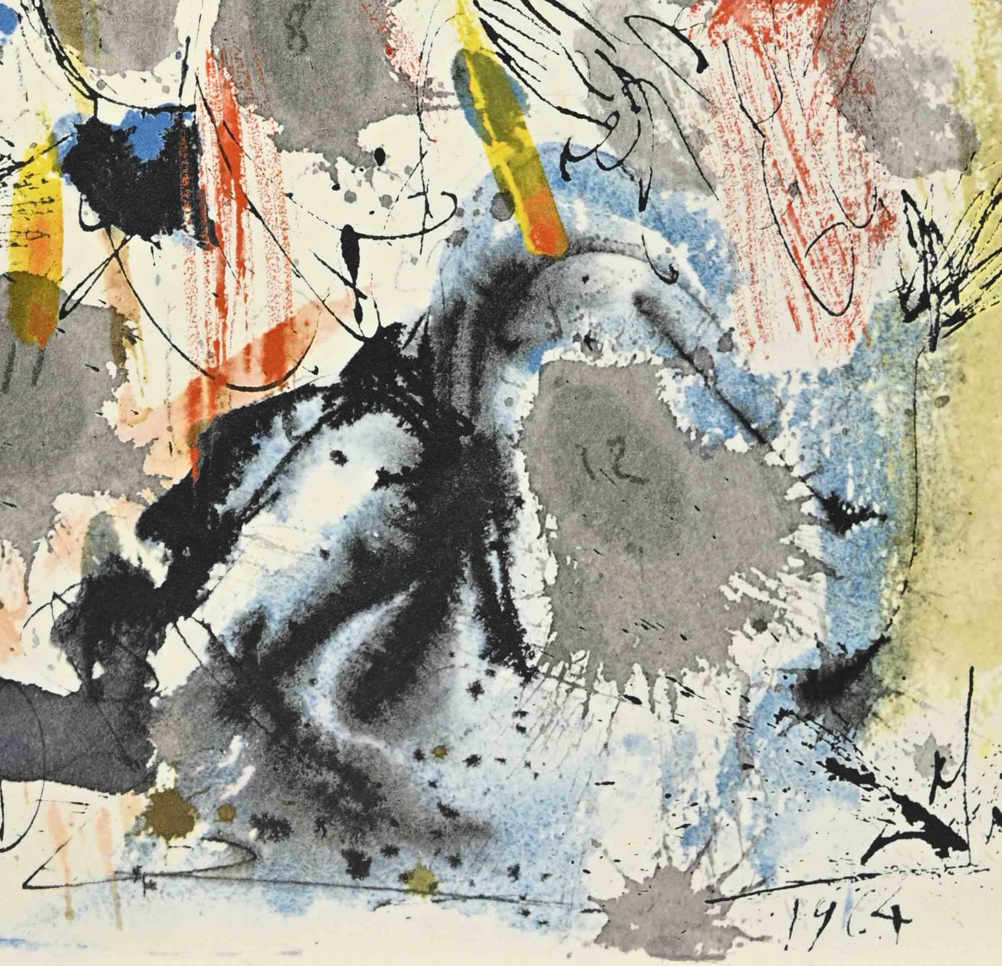 Apparuerunt Illis Dispertitae Linguae - Litografía - 1964 - Print de Salvador Dalí