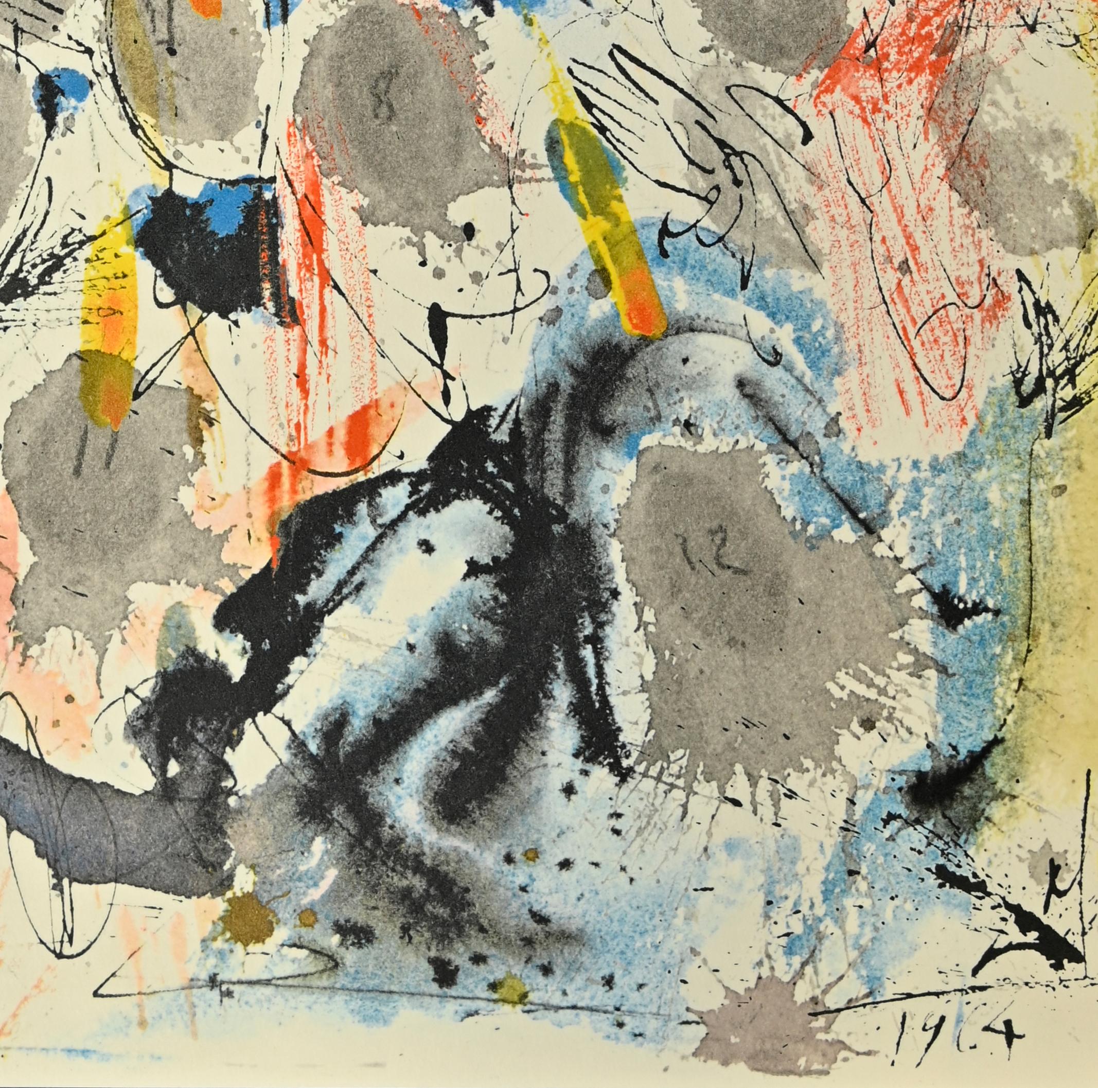 Apparuerunt Illis Dispertitae Linguae - Litografía - 1964 - Print de Salvador Dalí