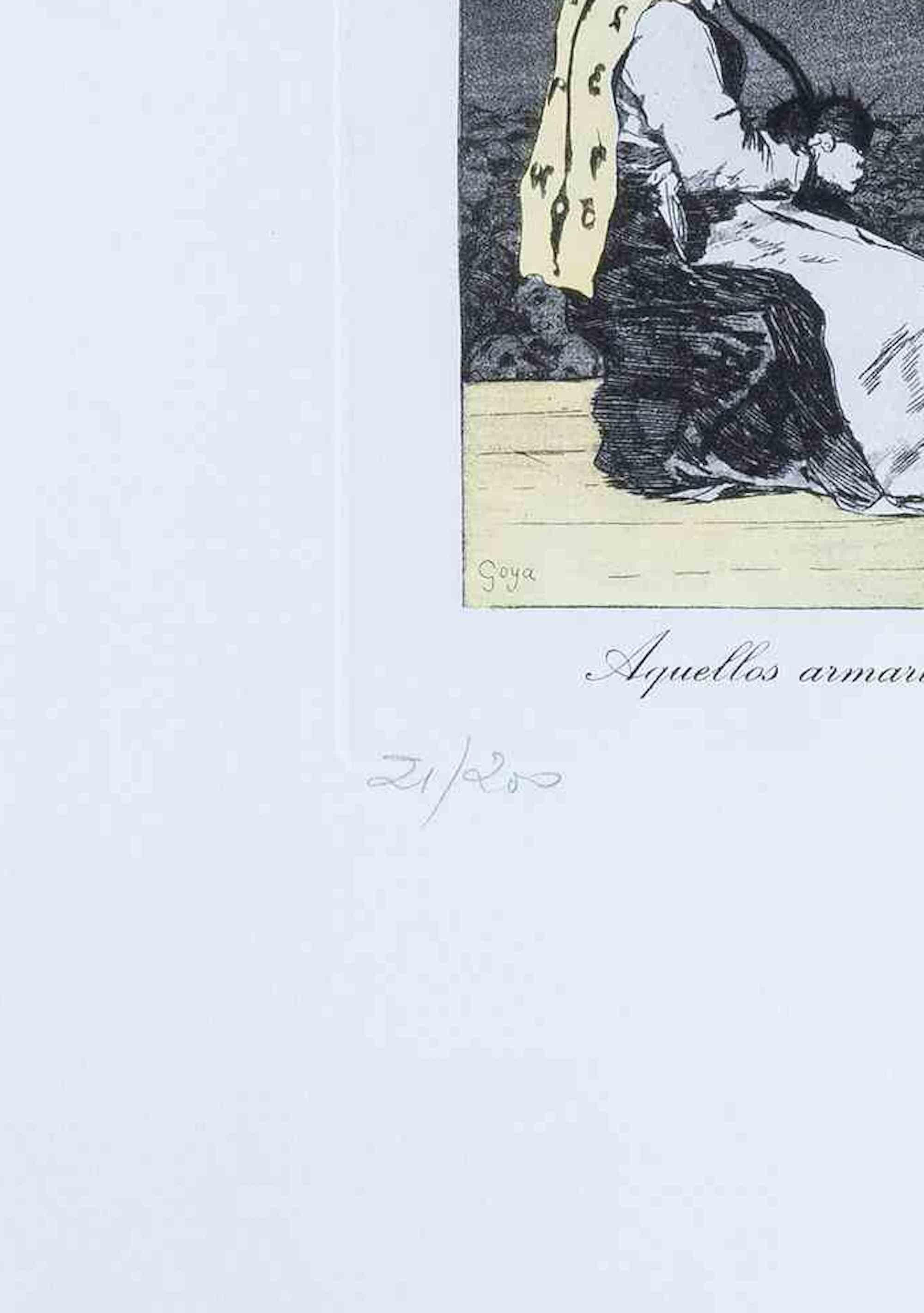 Aquellos Armarios Tinosos - Drypoint and Collotype - 1977 - Surrealist Print by Salvador Dalí