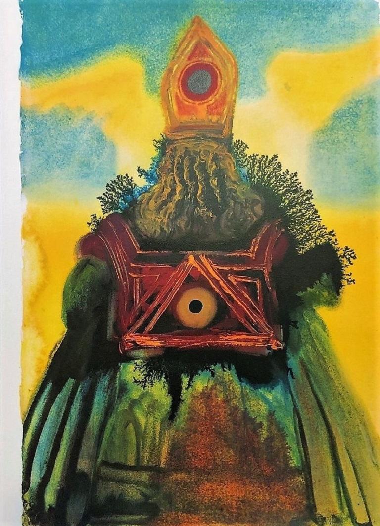 Salvador Dalí Abstract Print - Arca Foederis From "Biblia Sacra" - 1960s - Salvador Dalì - Lithograph