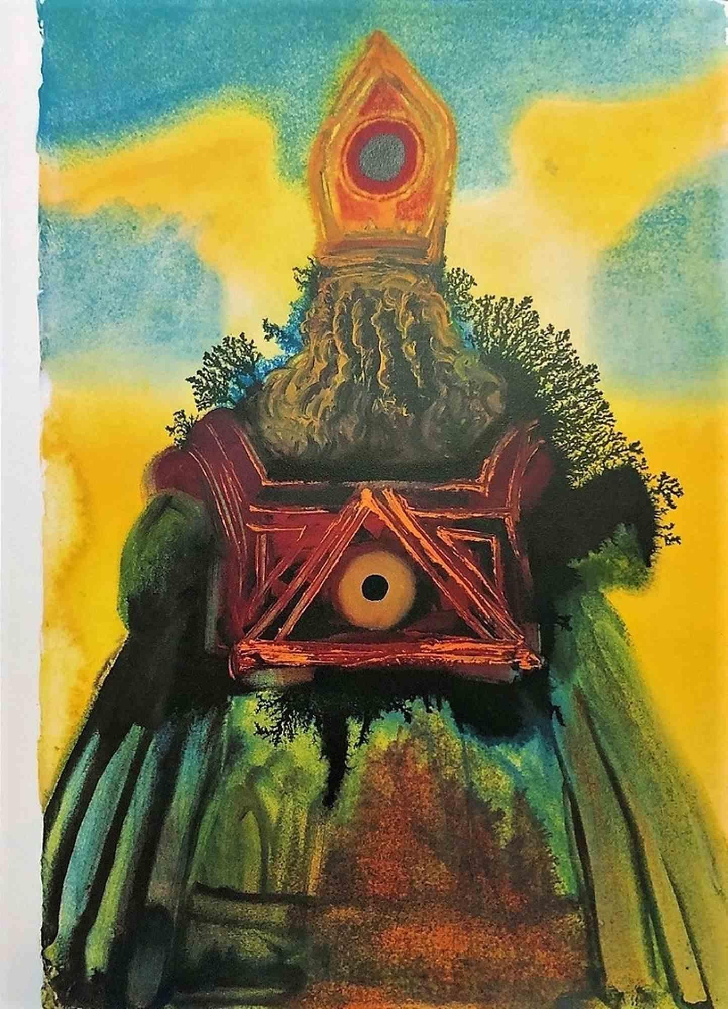 Salvador Dalí Figurative Print - Arca Foederis - Lithograph  - 1964