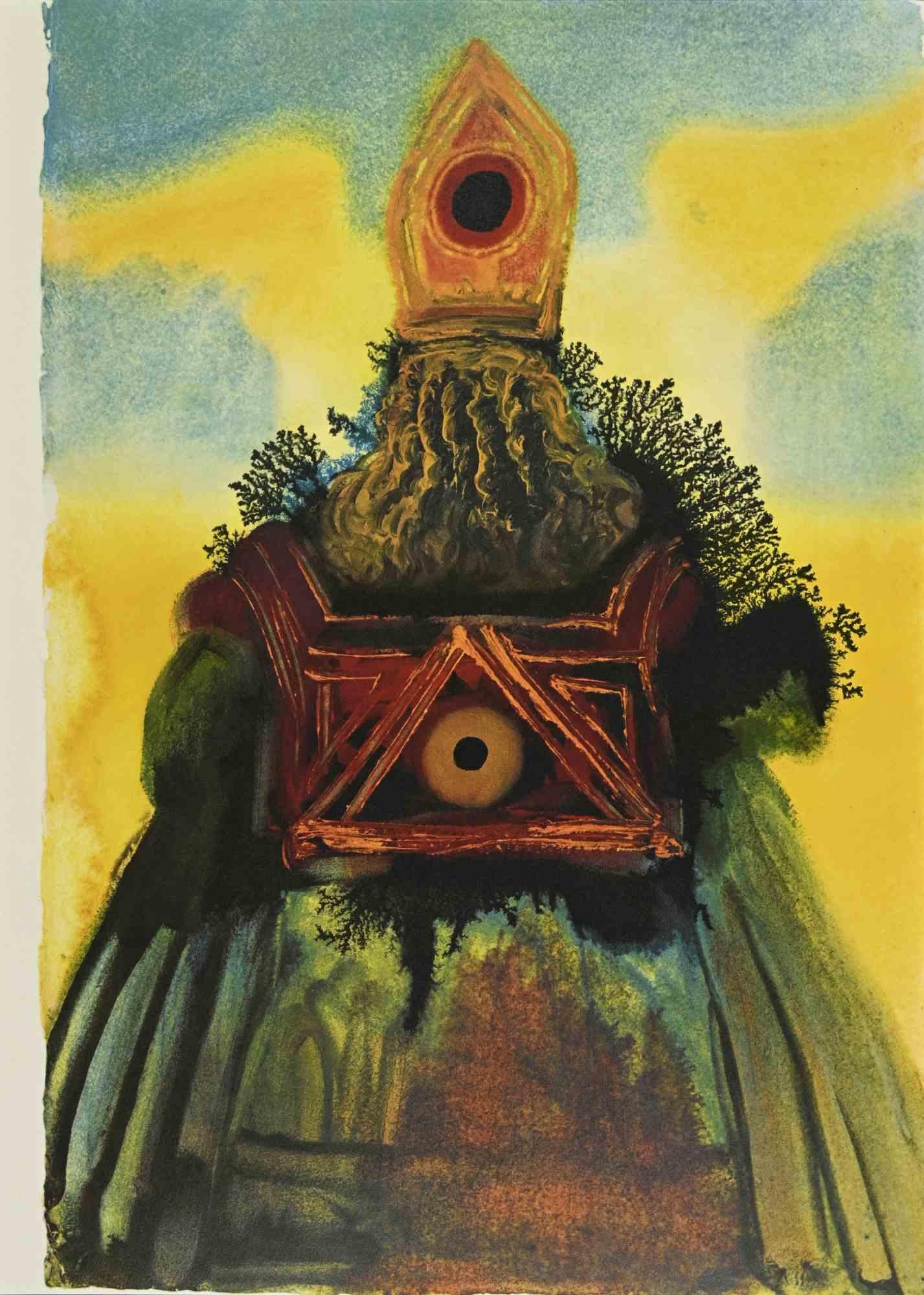 Salvador Dalí Print - Arca Foederis - Lithograph - 1964