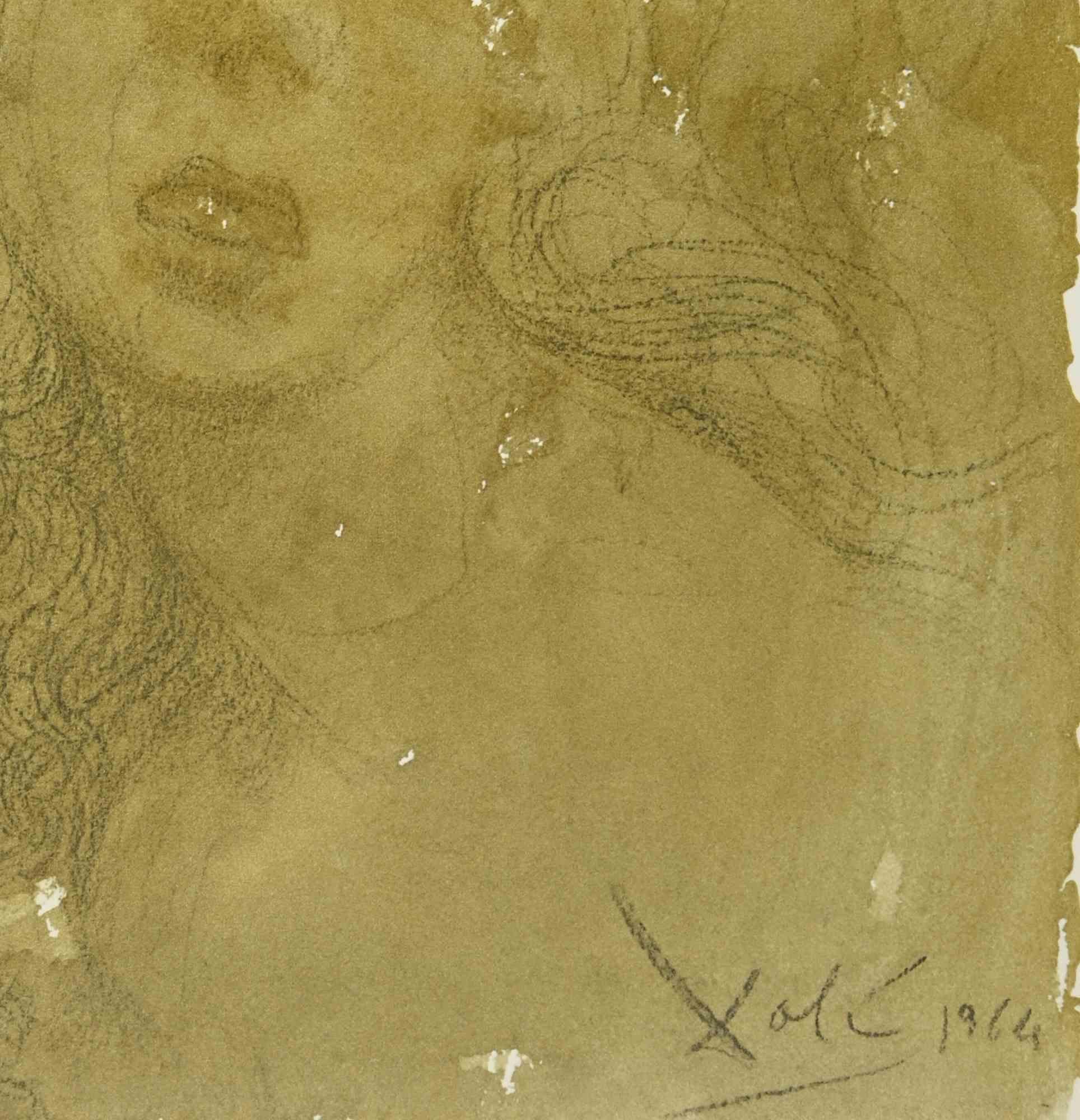 Assuerus Adamavit Esther - Litografía - 1964 - Print de Salvador Dalí
