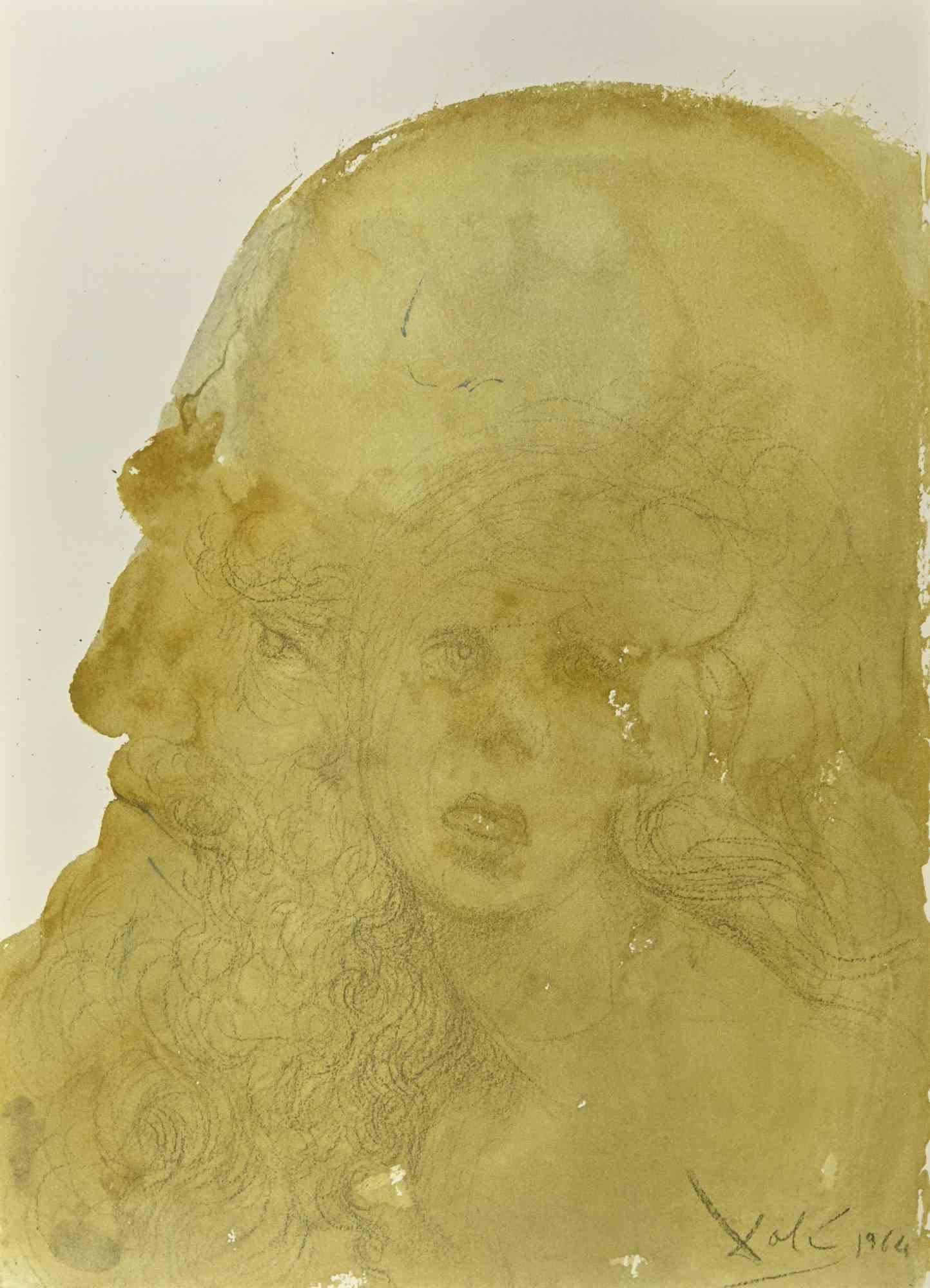 Salvador Dalí Print - Assuerus Adamavit Esther - Lithograph - 1964