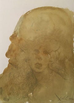 Assuerus Adamavit Esther - Original Lithograph by S. Dalì - 1964