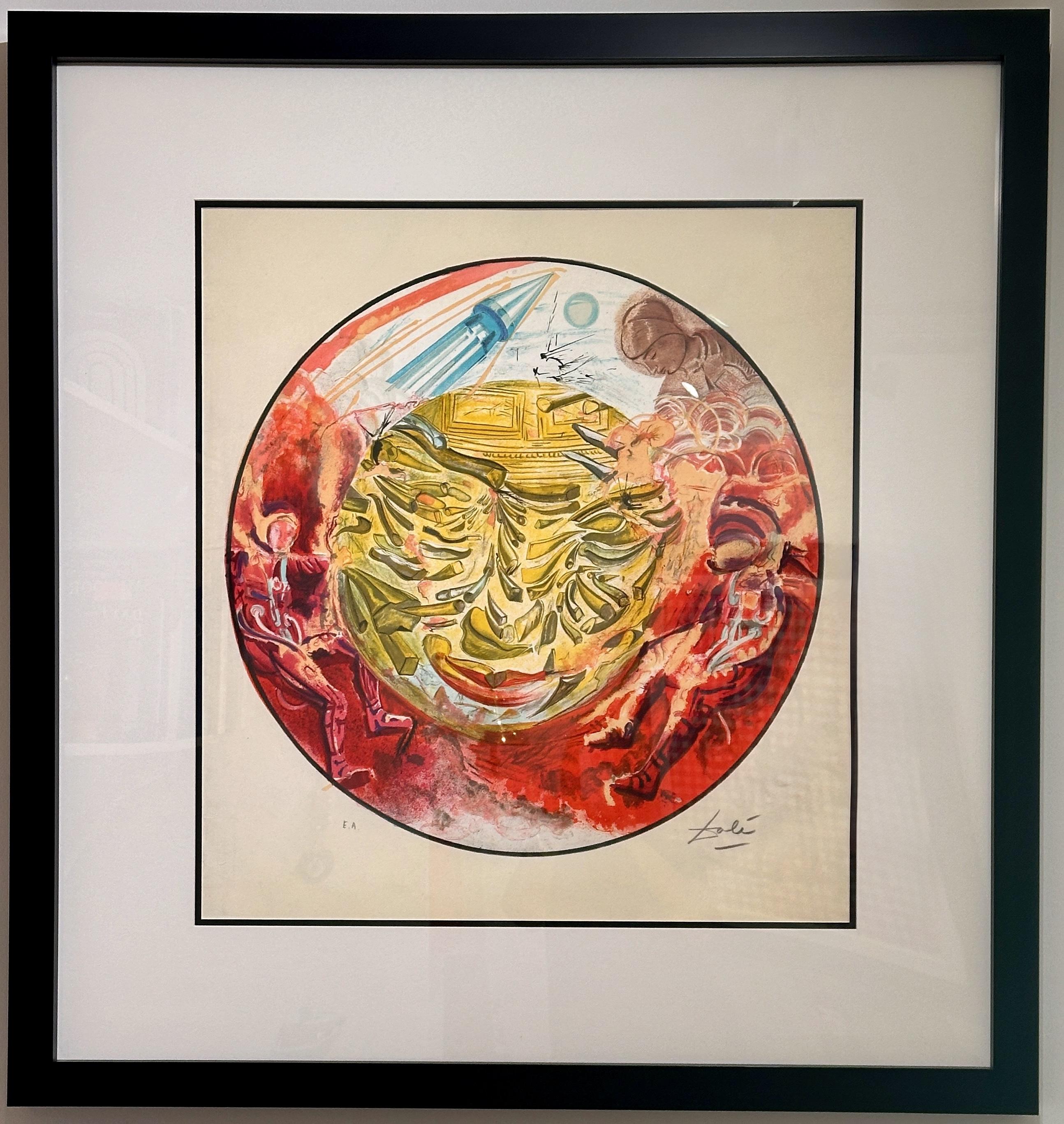 ARTIST: Salvador Dali

TITLE: Astronauts

MEDIUM: Lithograph

SIGNED: Hand Signed 

EDITION NUMBER: EA

MEASUREMENTS: Paper: 30