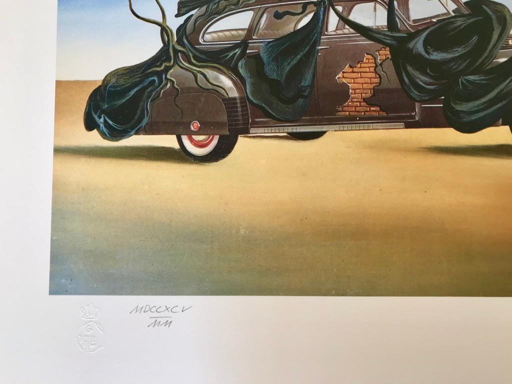 Automobiles habillées - Surrealist Print by Salvador Dalí
